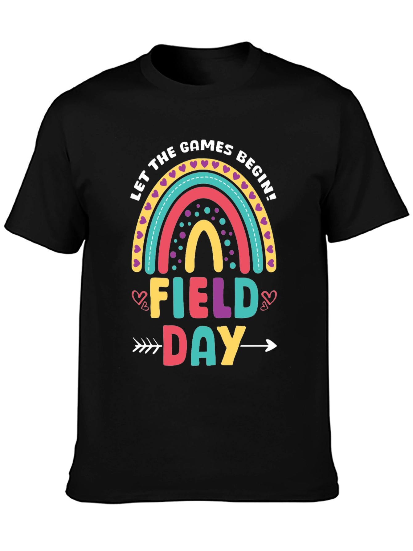 Field Day Rainbow T-Shirt - Games Begin!