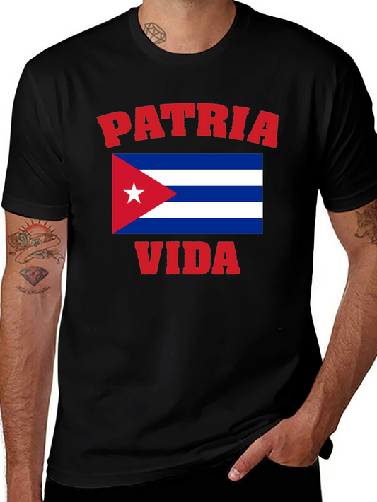 Patria Y Vida Cuba Flag T-Shirt