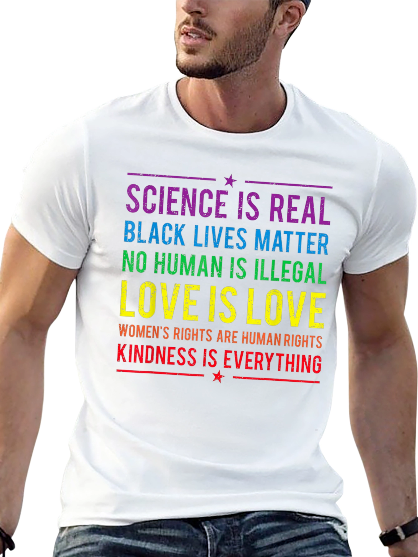 Equality & Kindness T-Shirt: Science is Real BLM