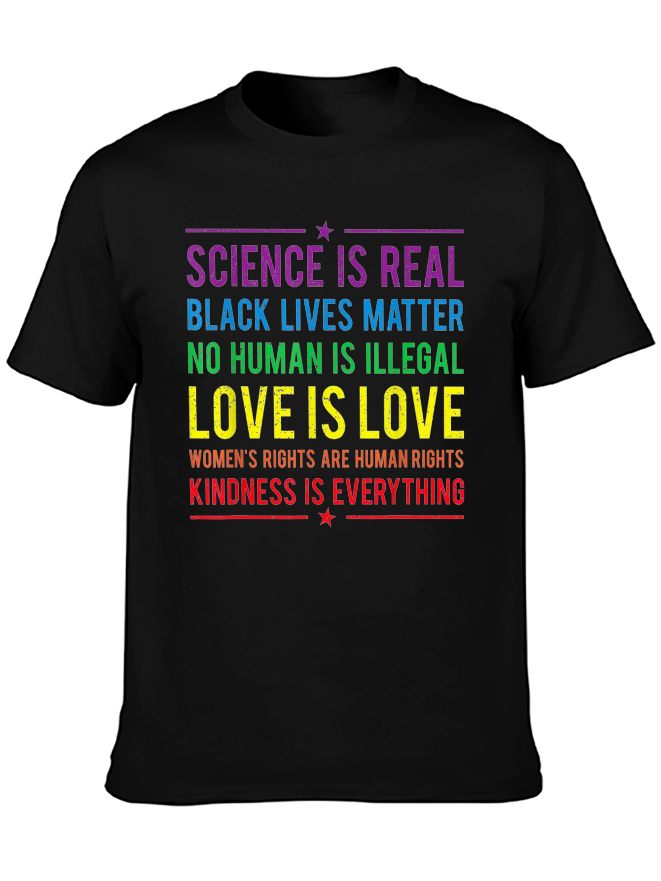Equality & Kindness T-Shirt: Science is Real BLM