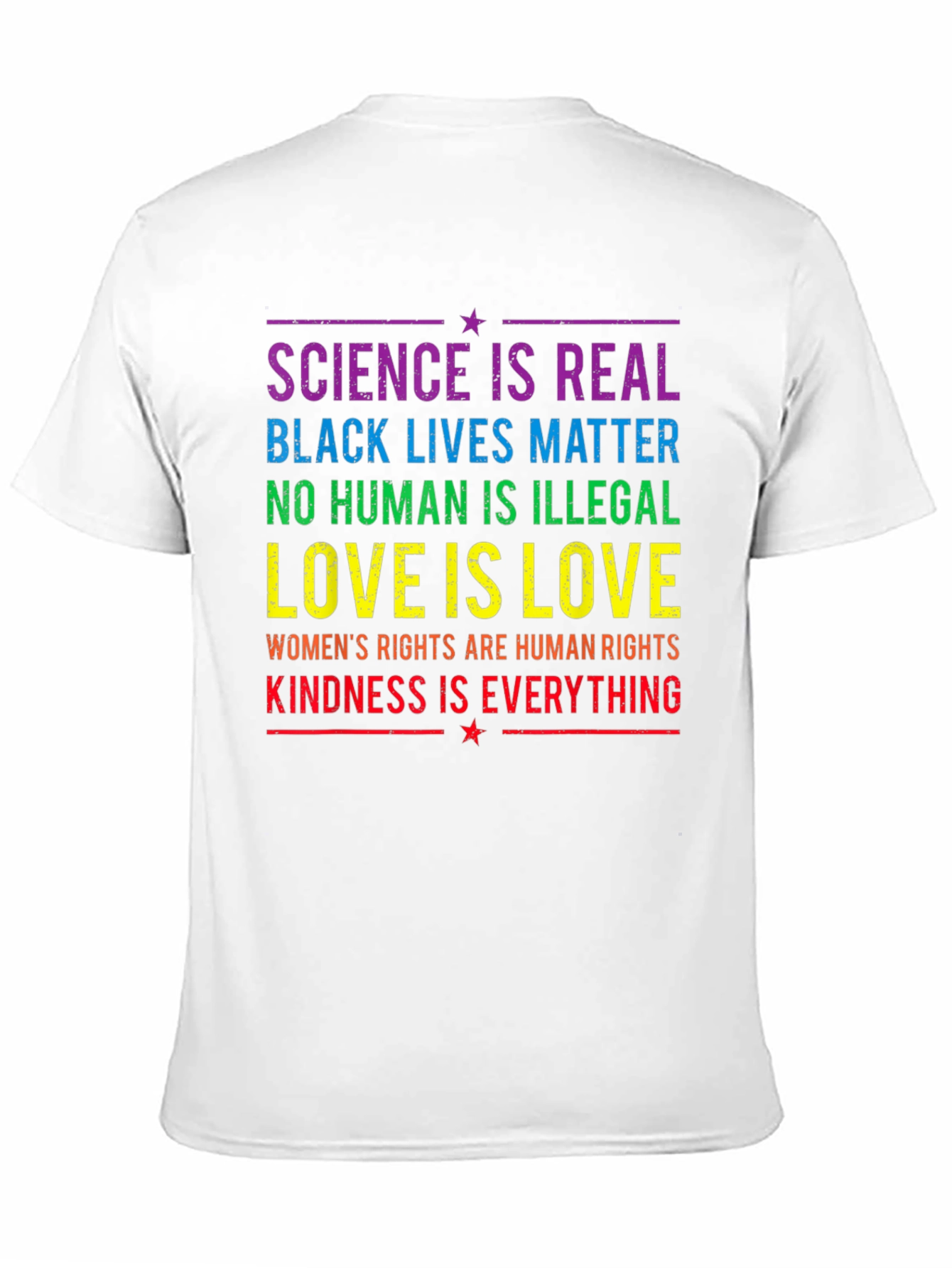 Equality & Kindness T-Shirt: Science is Real BLM