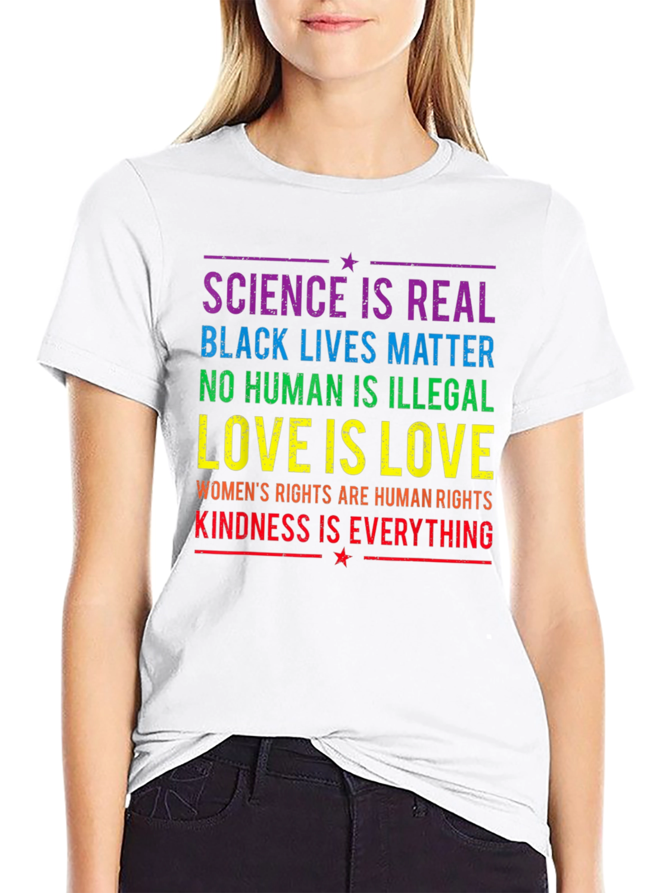 Equality & Kindness T-Shirt: Science is Real BLM