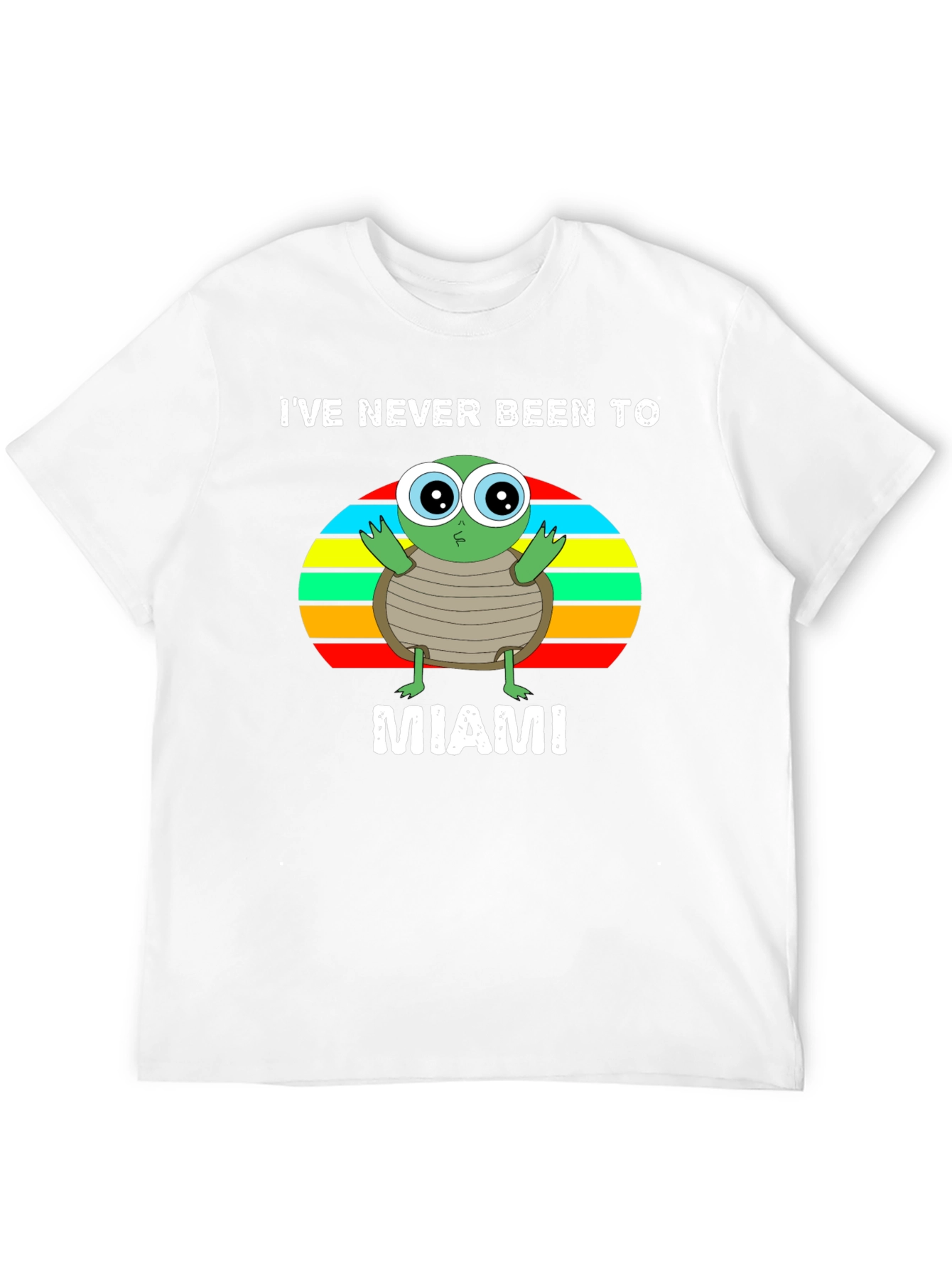 Ive Never Been To Miami Turtle Graphic T-Shirt