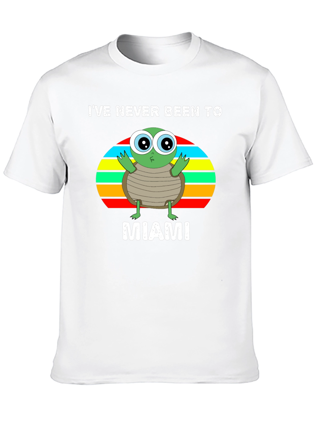Ive Never Been To Miami Turtle Graphic T-Shirt