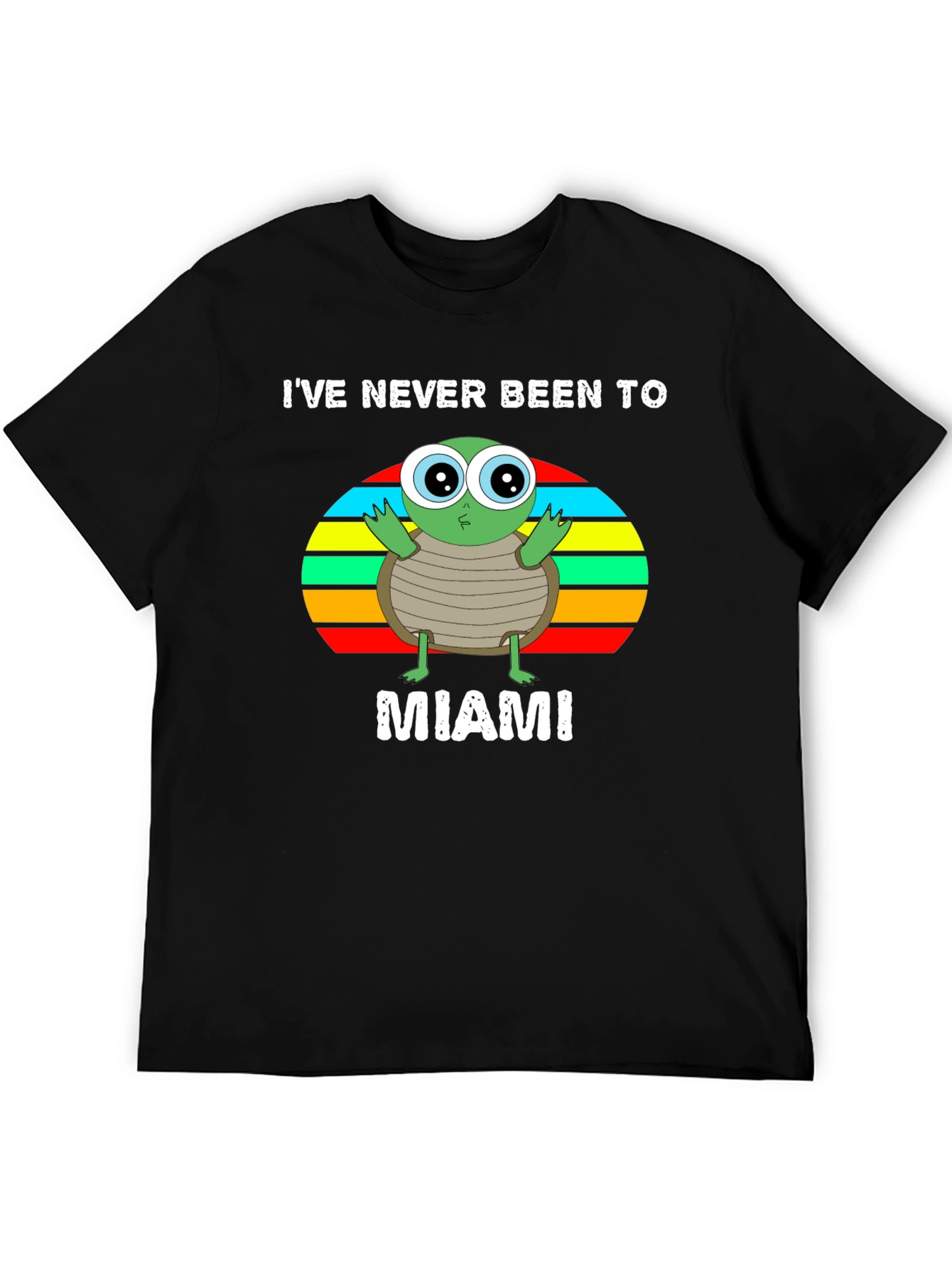 Ive Never Been To Miami Turtle Graphic T-Shirt