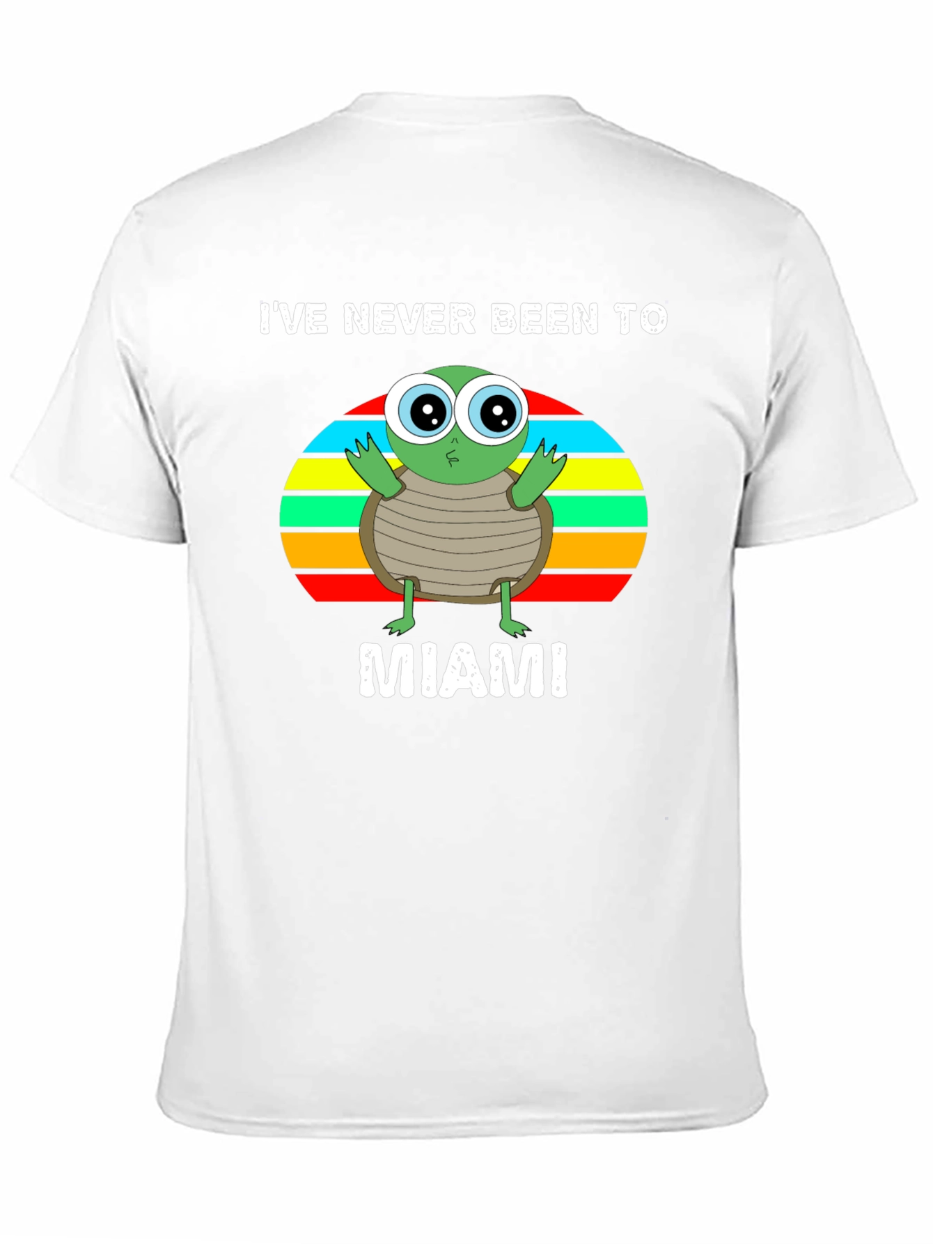 Ive Never Been To Miami Turtle Graphic T-Shirt