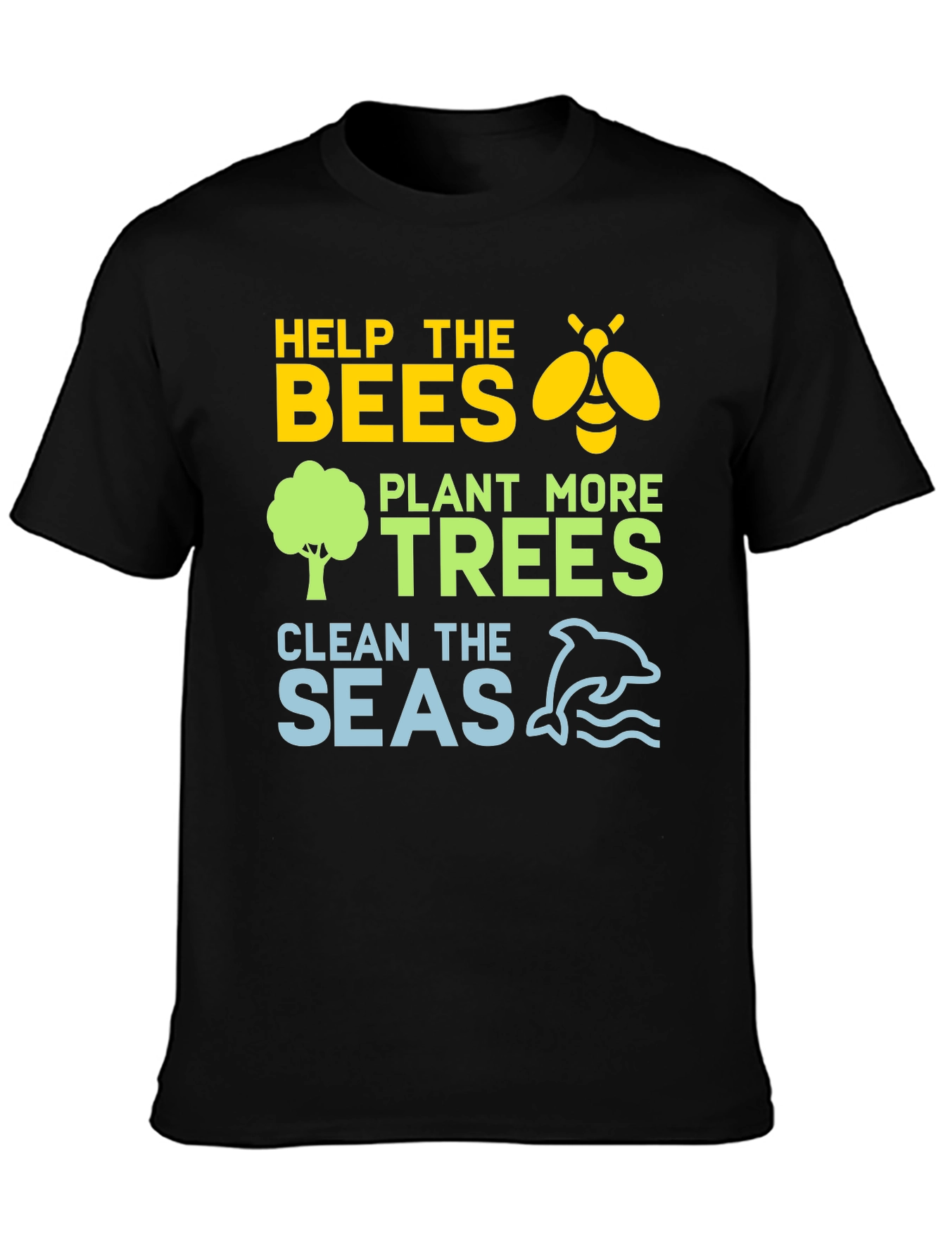 Eco-Friendly Help the Bees Graphic T-Shirt