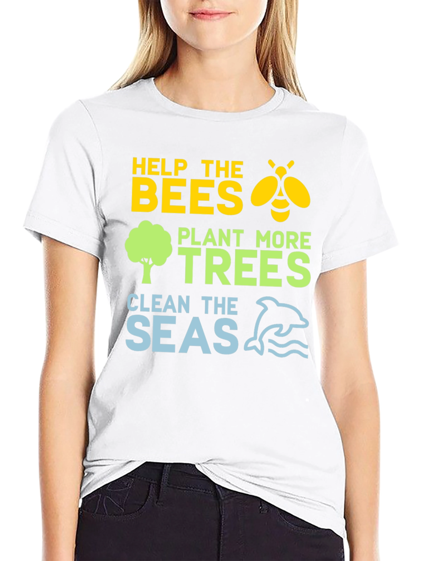 Eco-Friendly Help the Bees Graphic T-Shirt