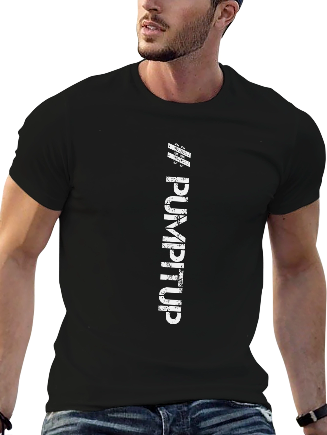 Pump It Up Black Graphic Tee