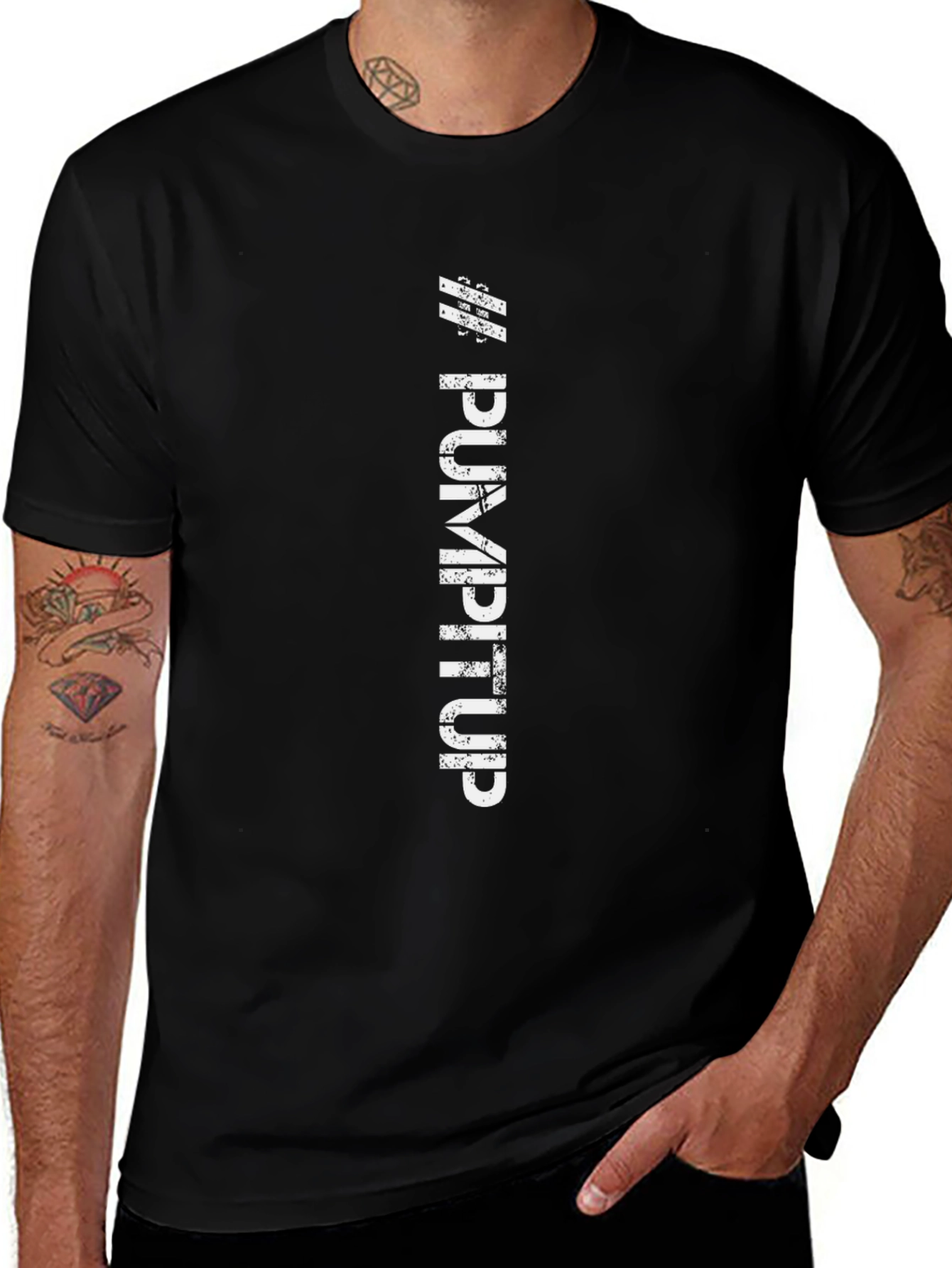 Pump It Up Black Graphic Tee