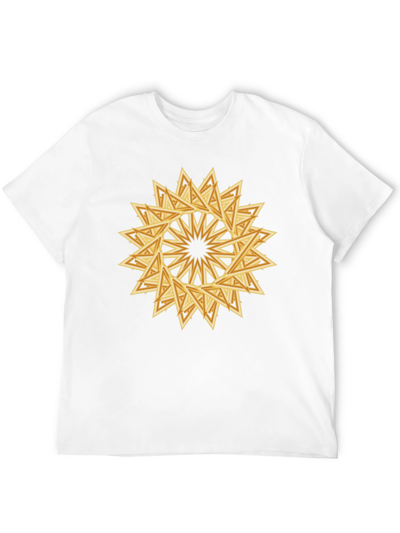 Geometric Triangle Starburst Graphic Tee