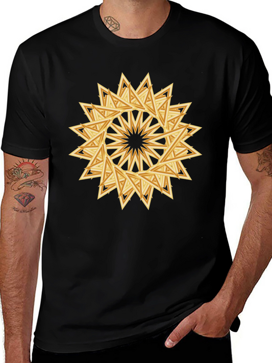 Geometric Triangle Starburst Graphic Tee