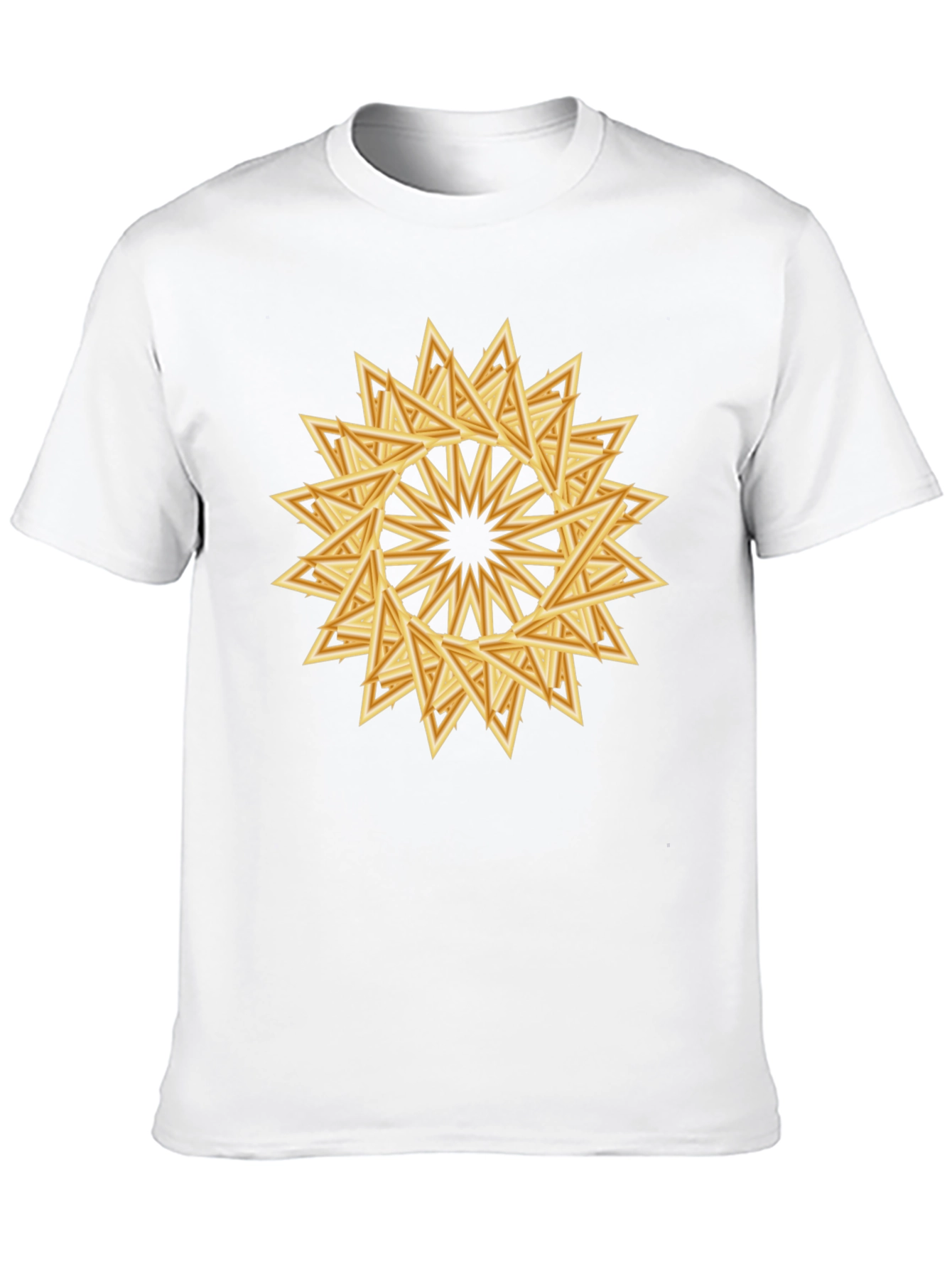 Geometric Triangle Starburst Graphic Tee