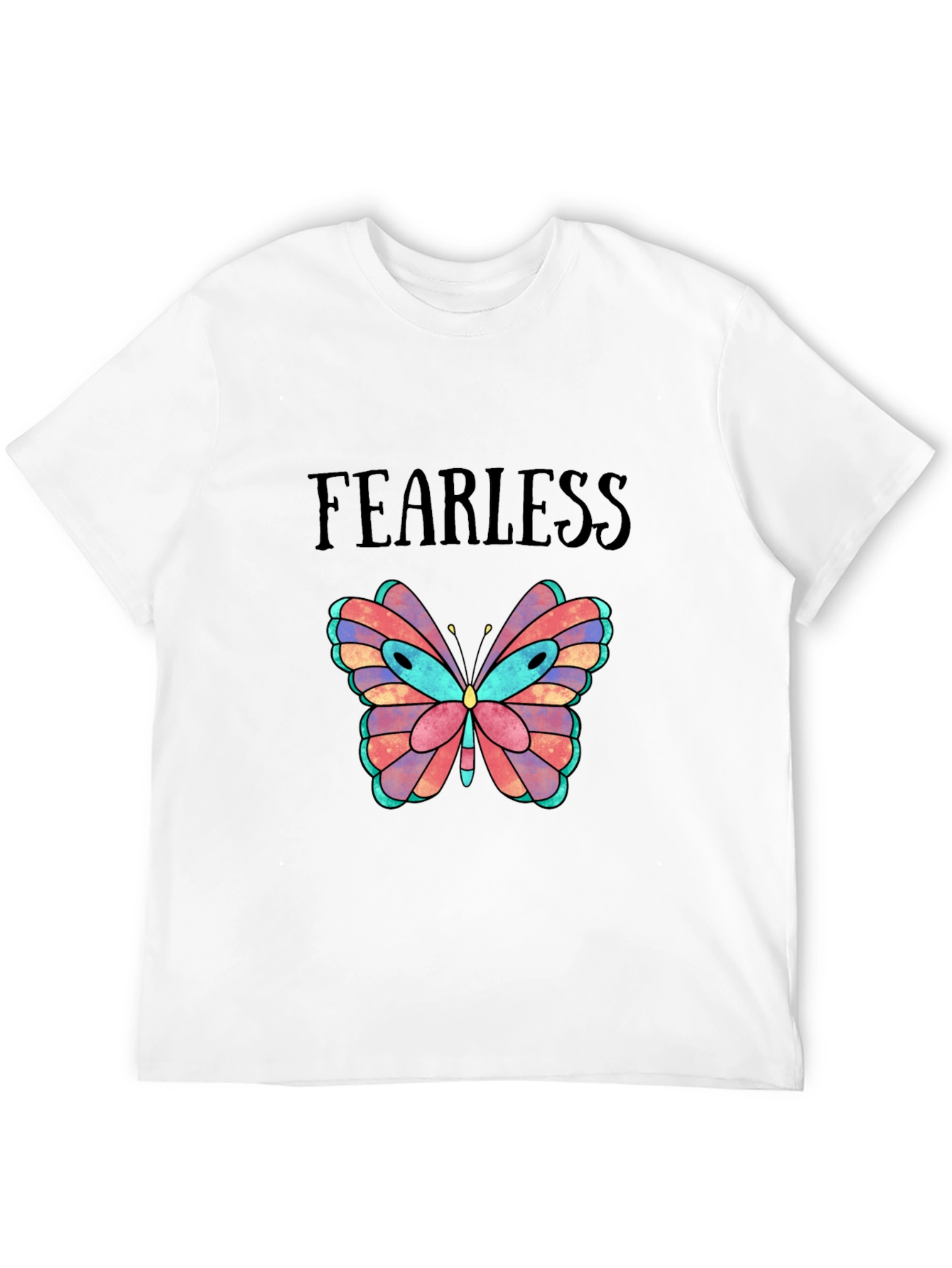 Fearless Butterfly Graphic Tee - Stylish Comfort