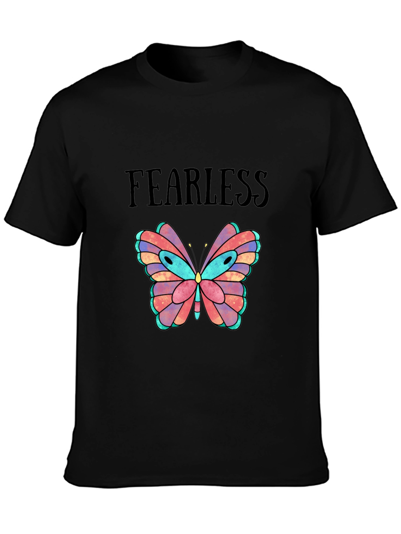 Fearless Butterfly Graphic Tee - Stylish Comfort