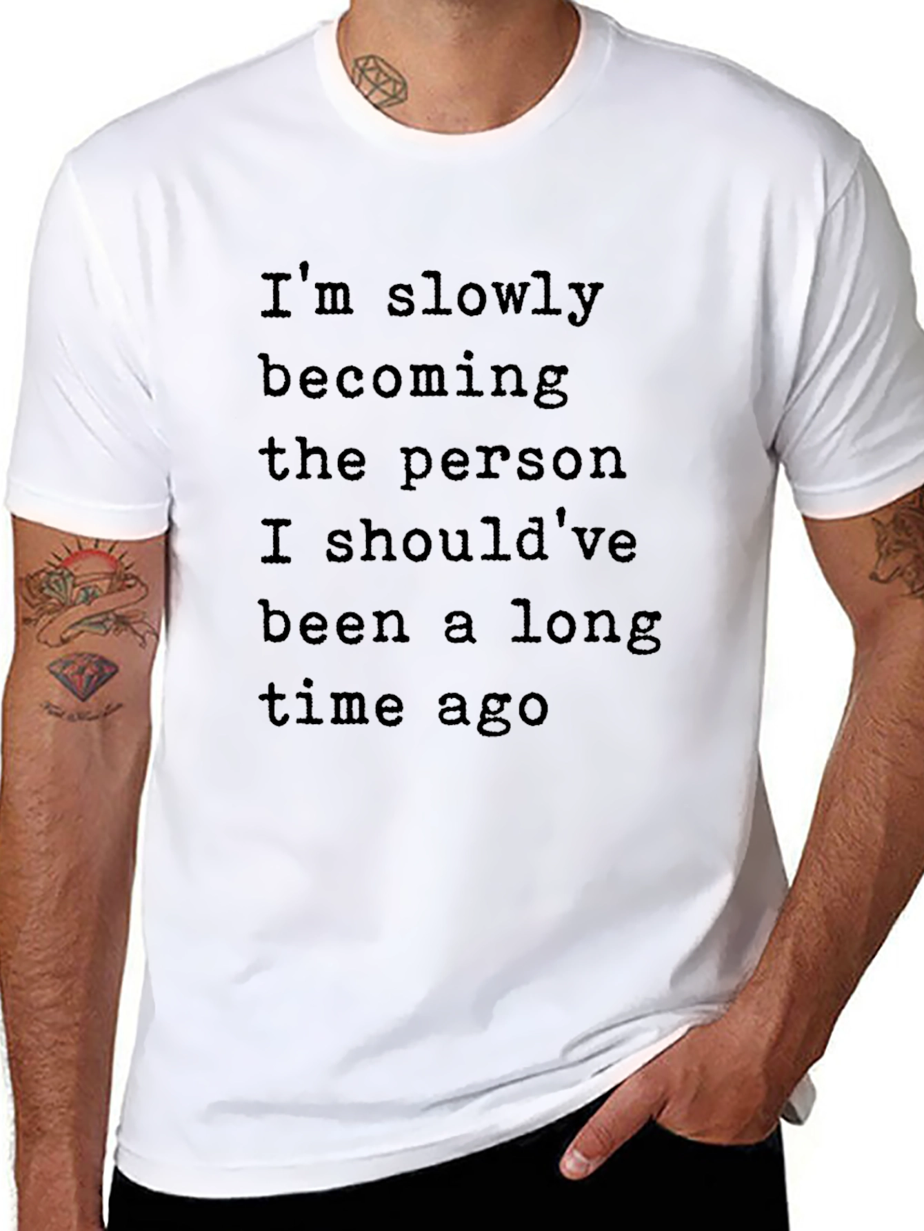Inspirational Graphic T-Shirt - Slowly Becoming