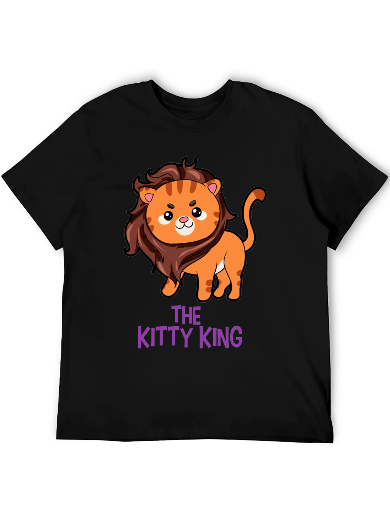 The Kitty King T-Shirt - Cute Lion Design