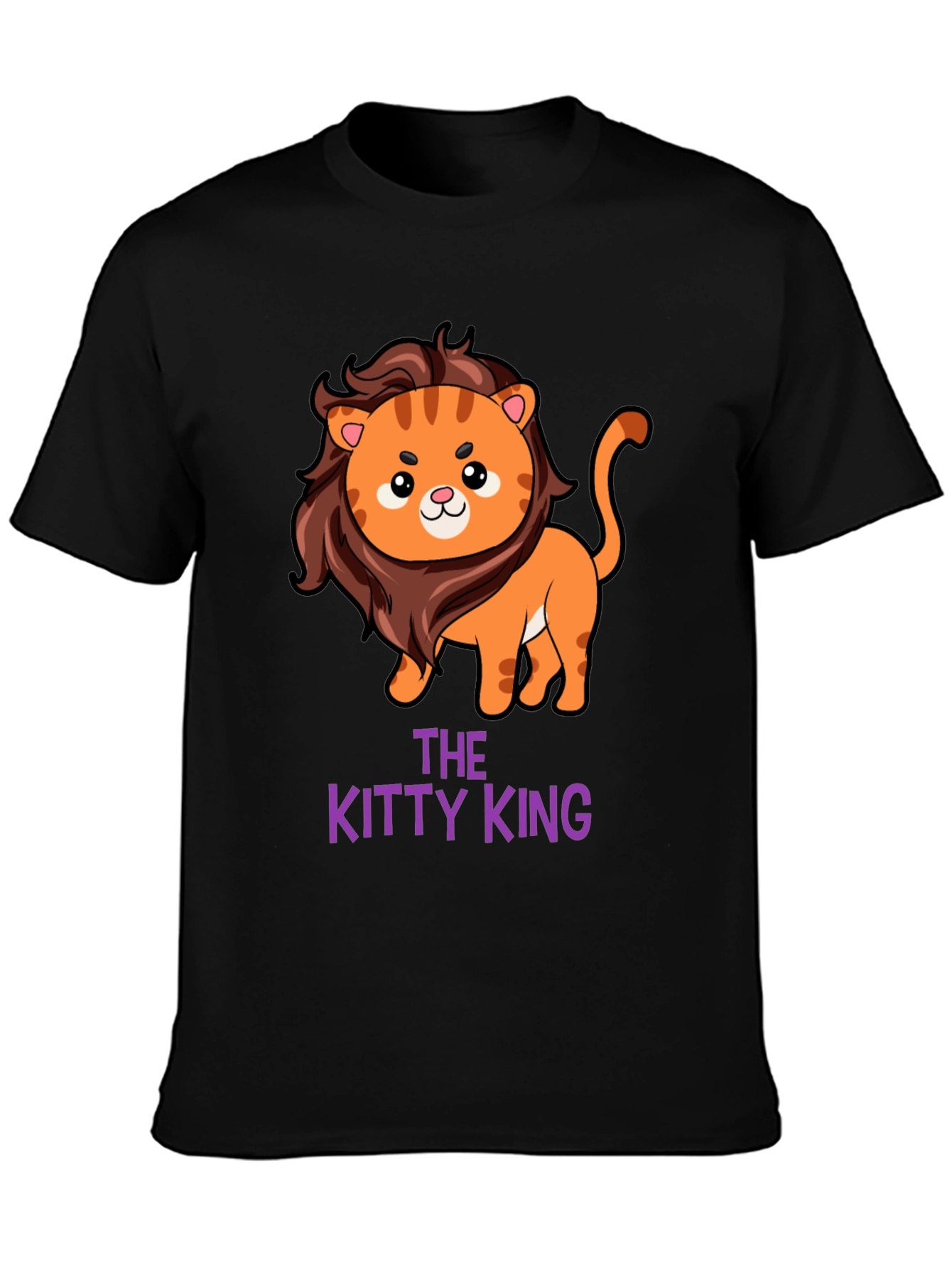 The Kitty King T-Shirt - Cute Lion Design
