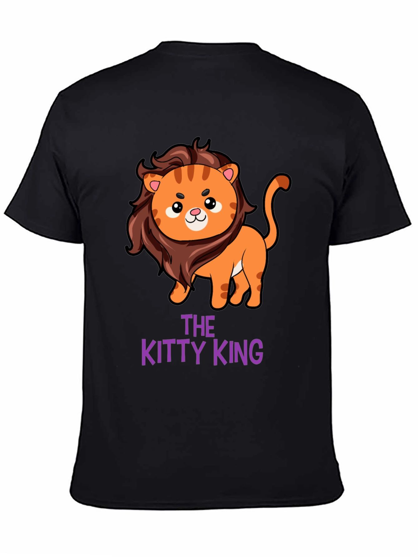 The Kitty King T-Shirt - Cute Lion Design
