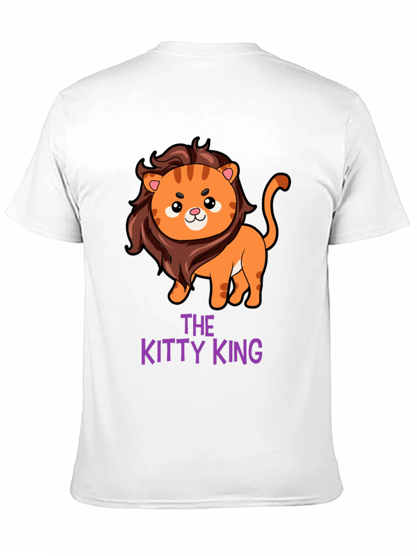 The Kitty King T-Shirt - Cute Lion Design