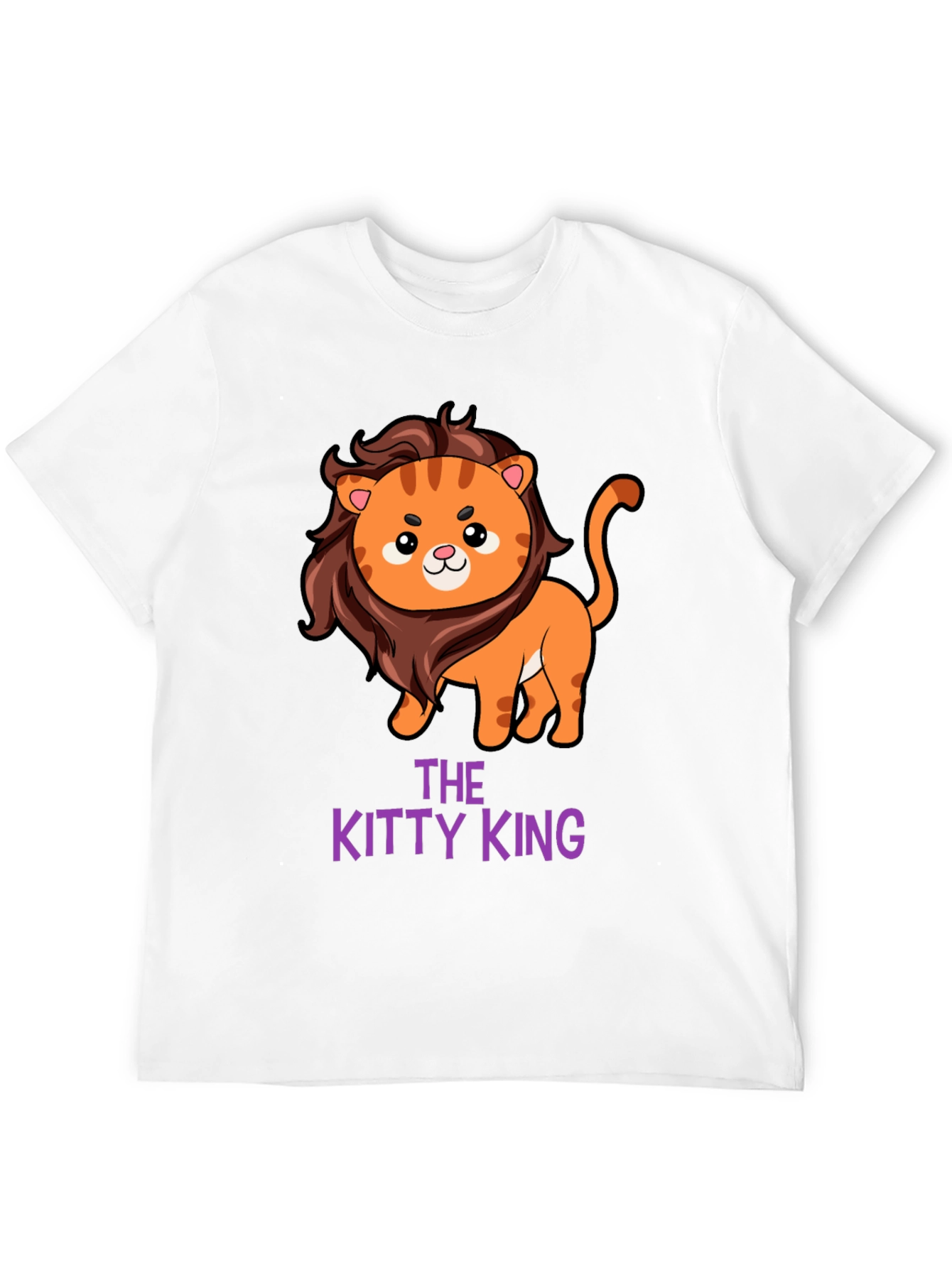The Kitty King T-Shirt - Cute Lion Design