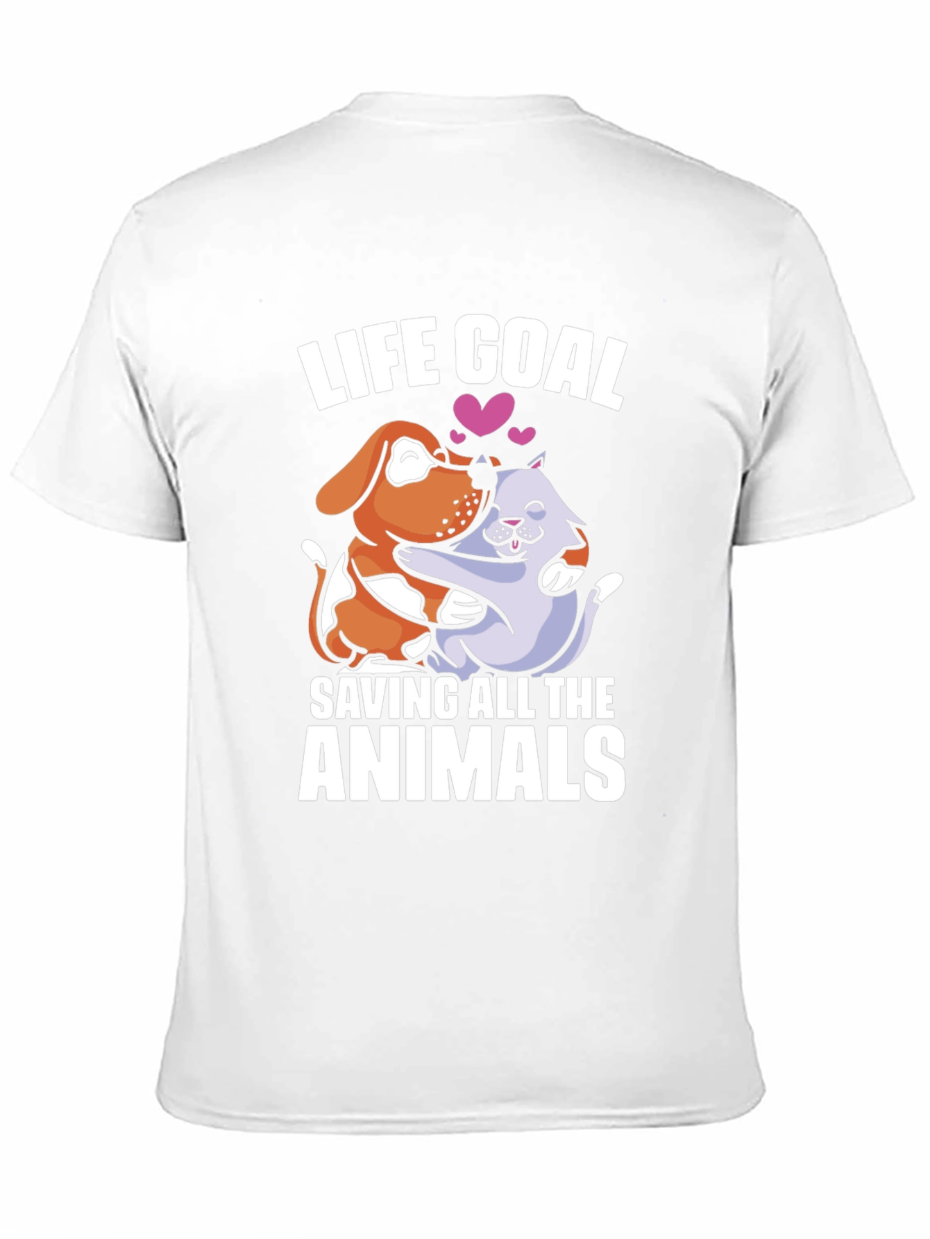Life Goal Saving Animals Graphic T-Shirt