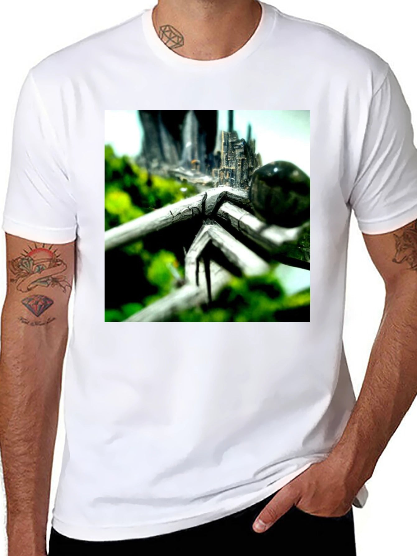 Abstract Nature City T-Shirt