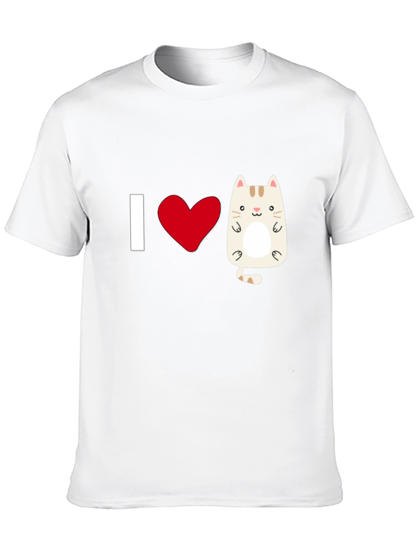 I Heart Cats Graphic T-Shirt - Black Cotton Tee