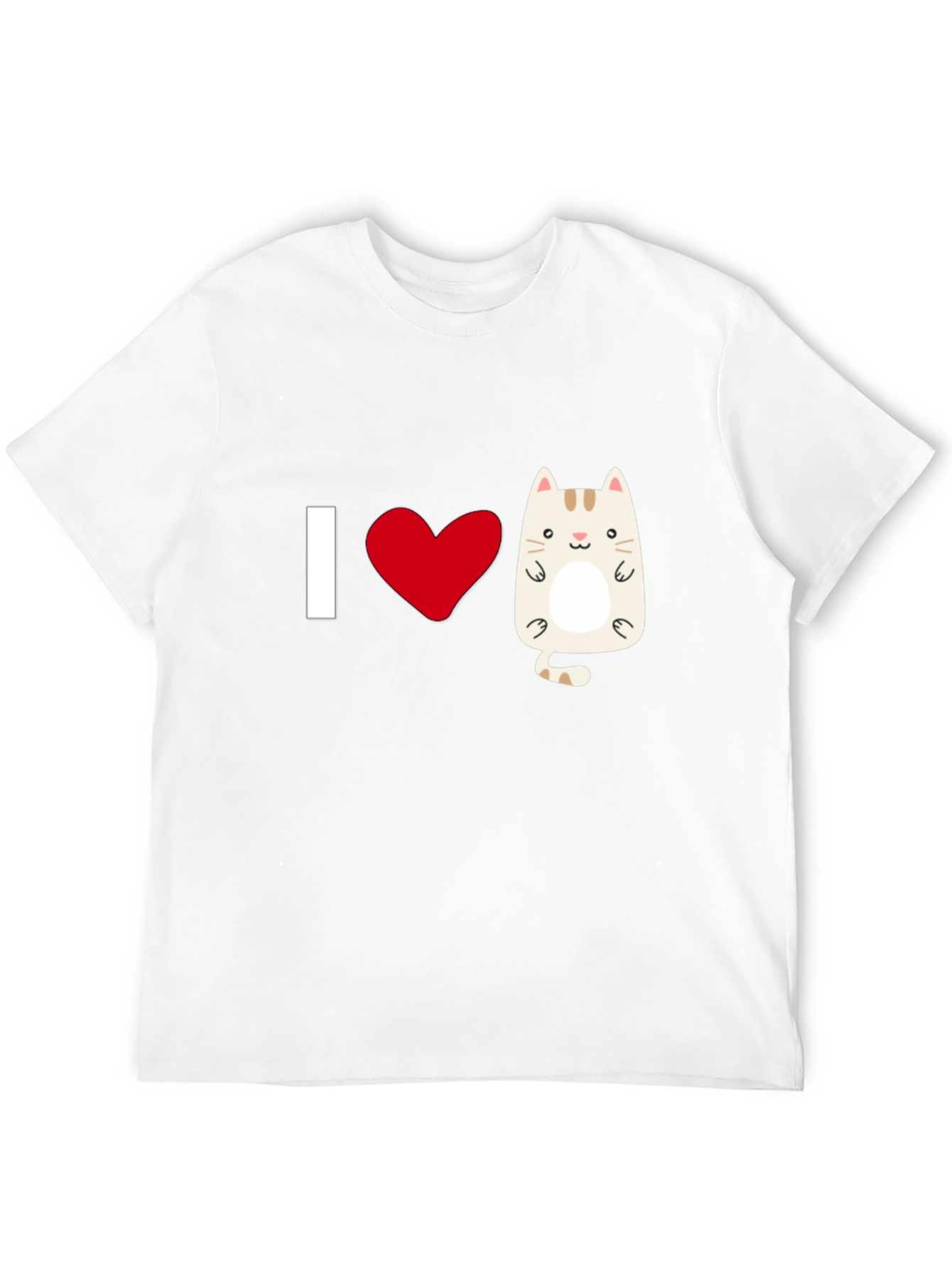 I Heart Cats Graphic T-Shirt - Black Cotton Tee