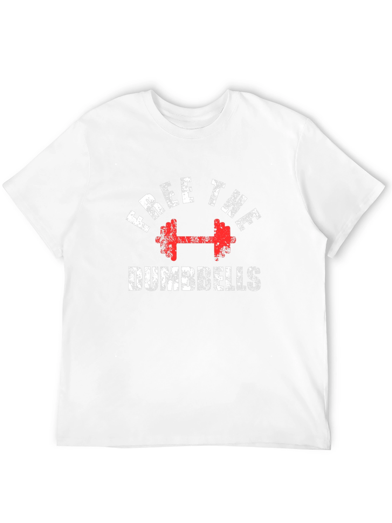 Free The Dumbbells Graphic Tee - Black