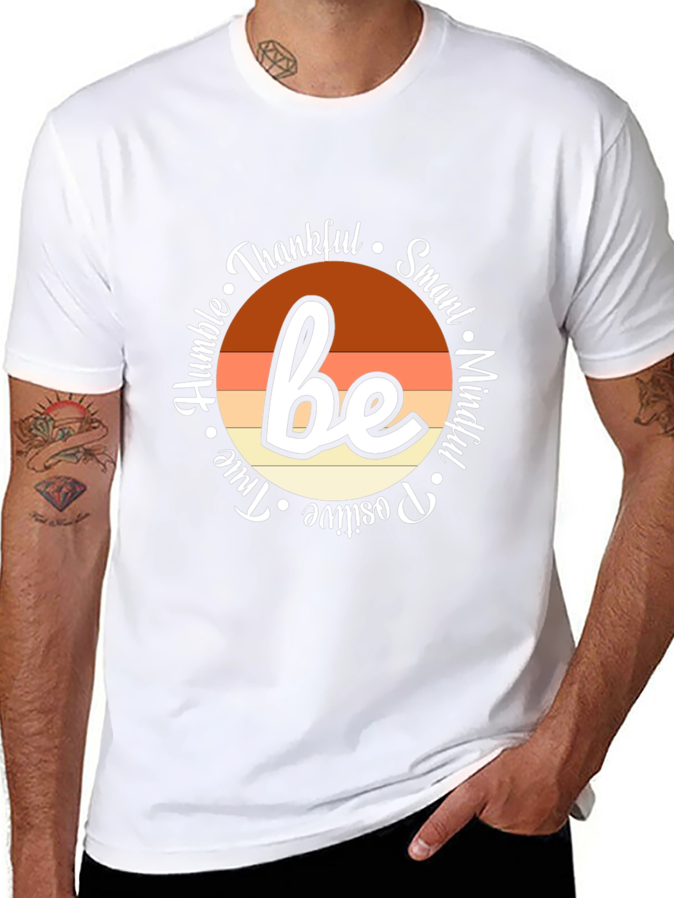 Be Thankful Inspirational Graphic Tee