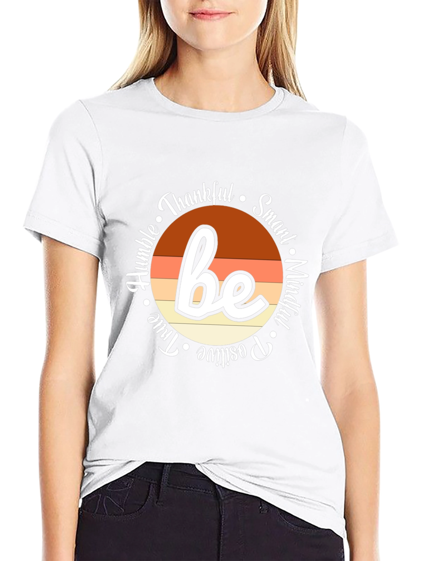 Be Thankful Inspirational Graphic Tee