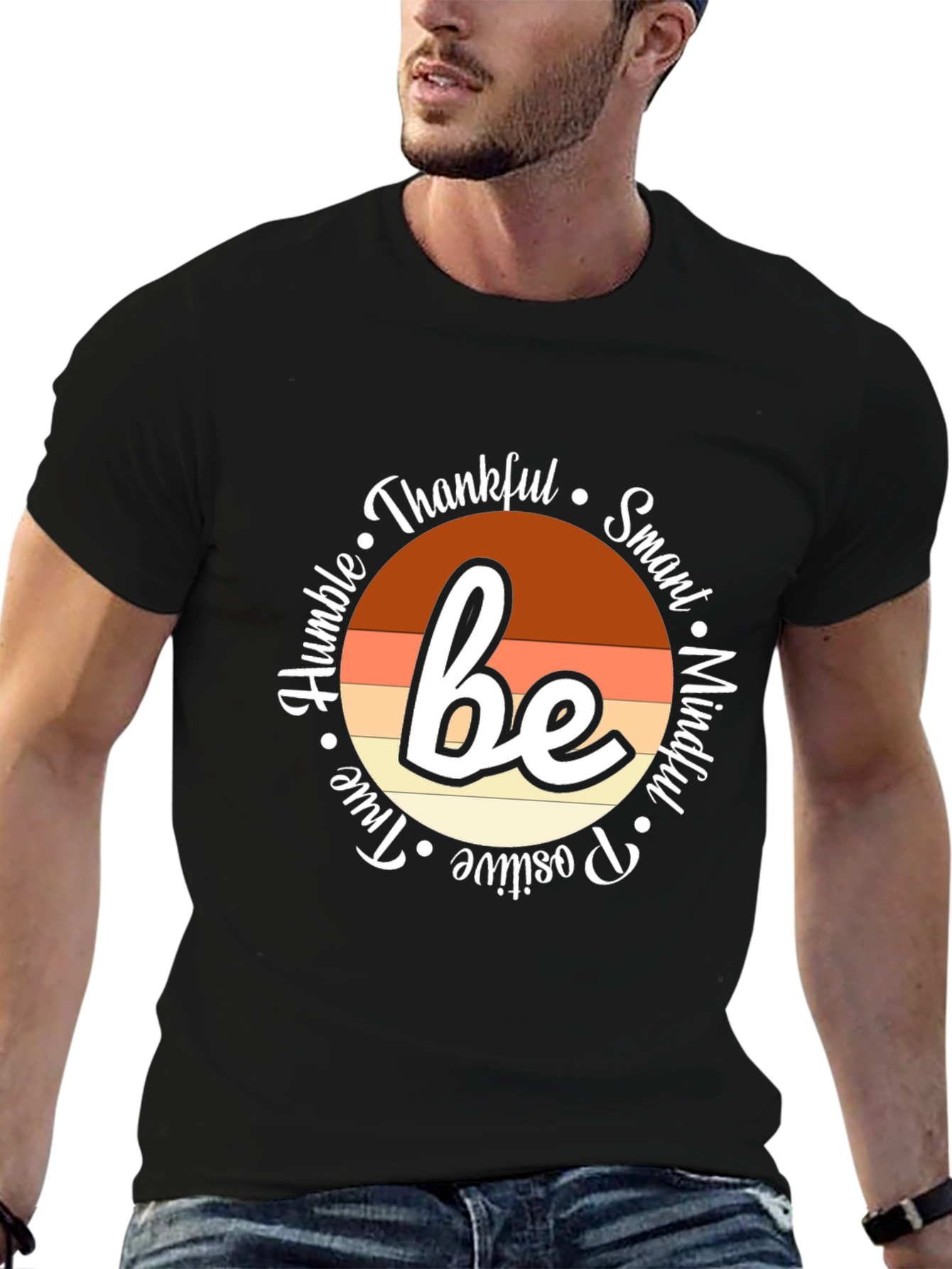 Be Thankful Inspirational Graphic Tee