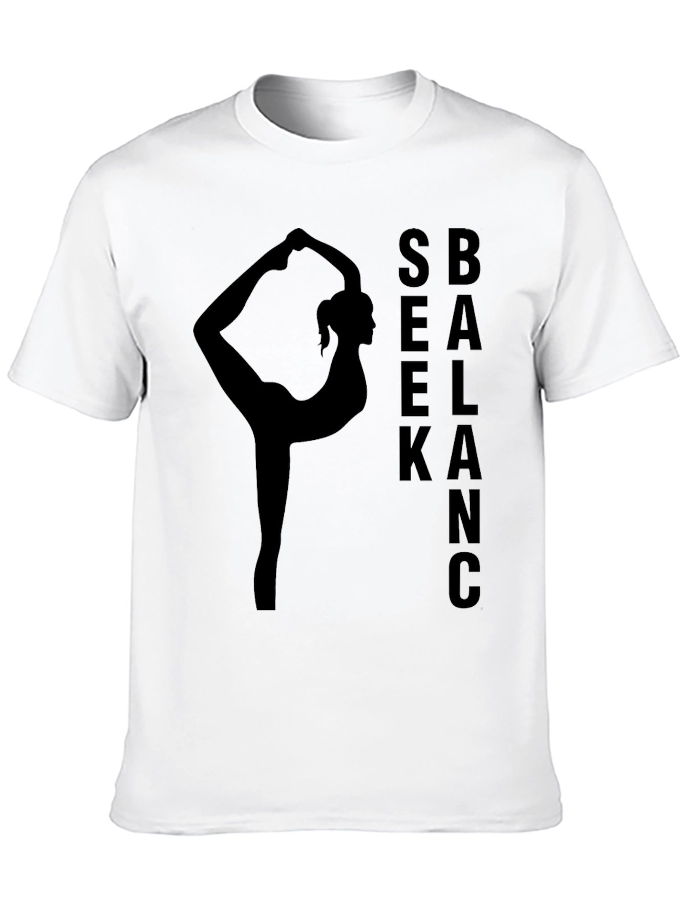 Yoga Balance Black T-Shirt