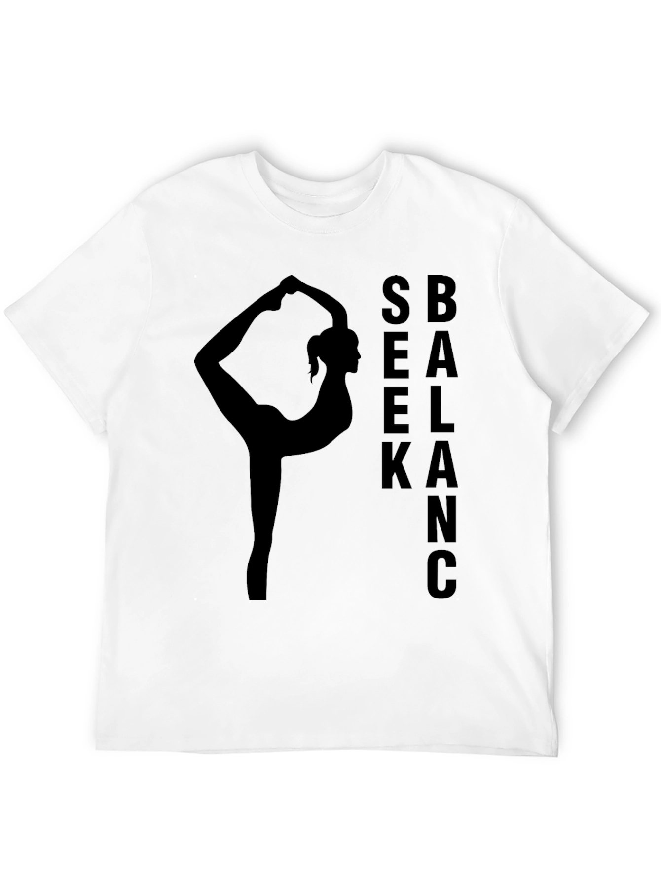 Yoga Balance Black T-Shirt