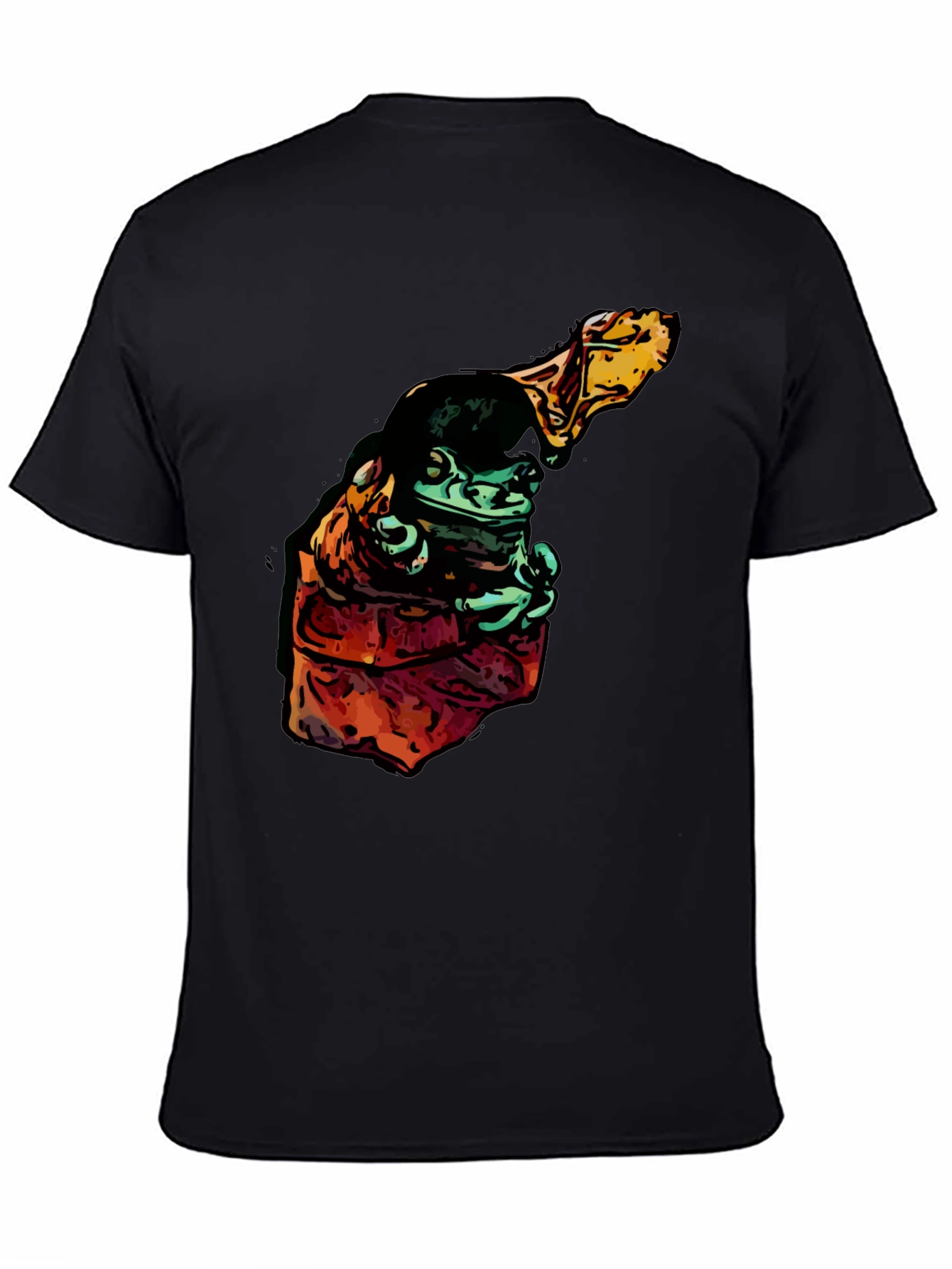 Frog in Hoodie Graphic Tee - Cool Cartoon Style