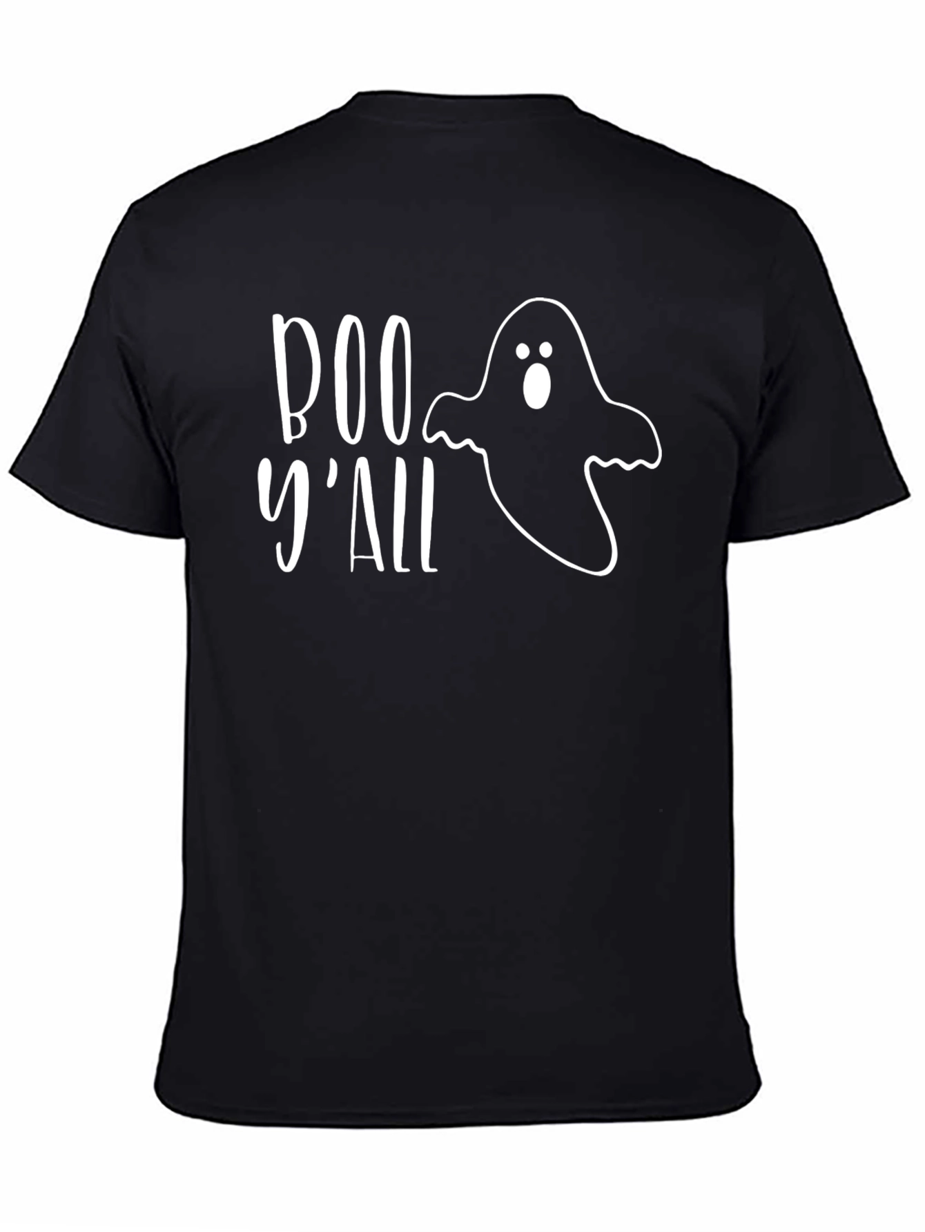 Boo Yall Ghost Graphic Tee - Halloween Shirt