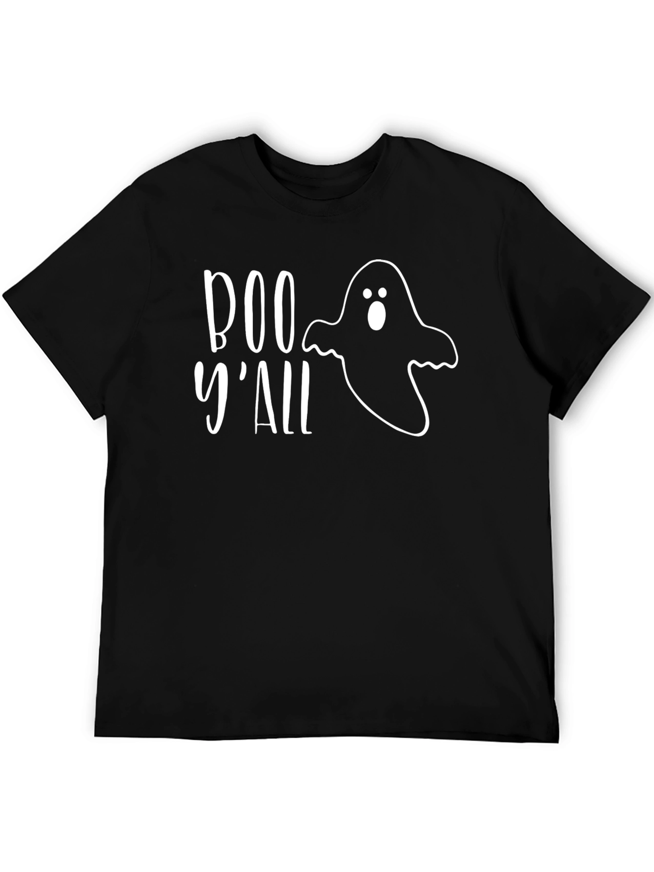 Boo Yall Ghost Graphic Tee - Halloween Shirt