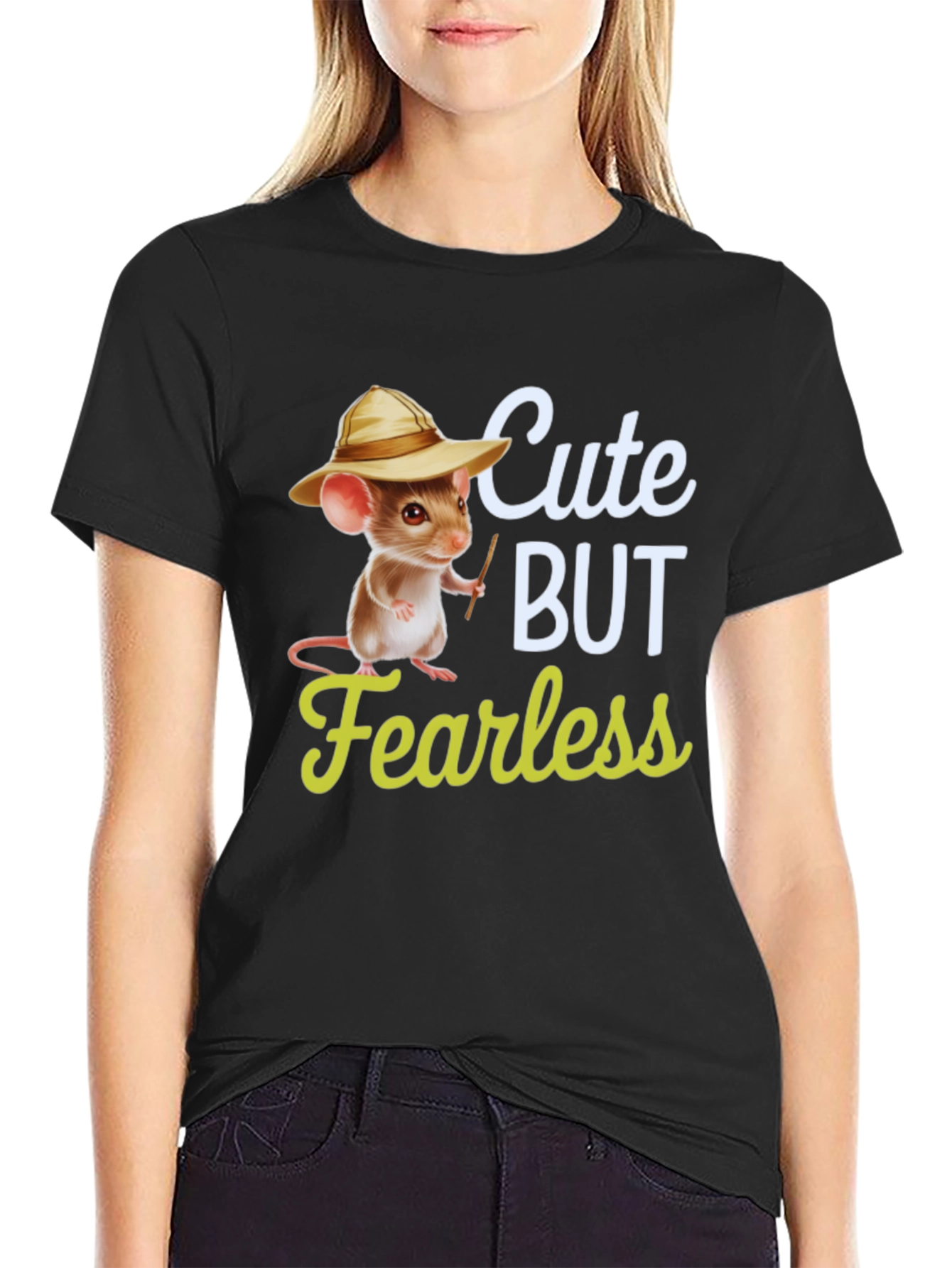 Cute But Fearless Mouse T-Shirt
