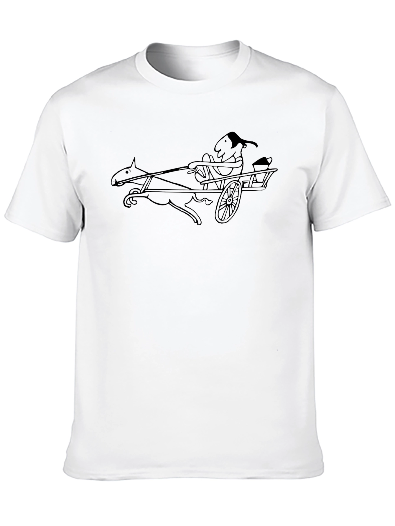 Horse-Drawn Cart Graphic T-Shirt