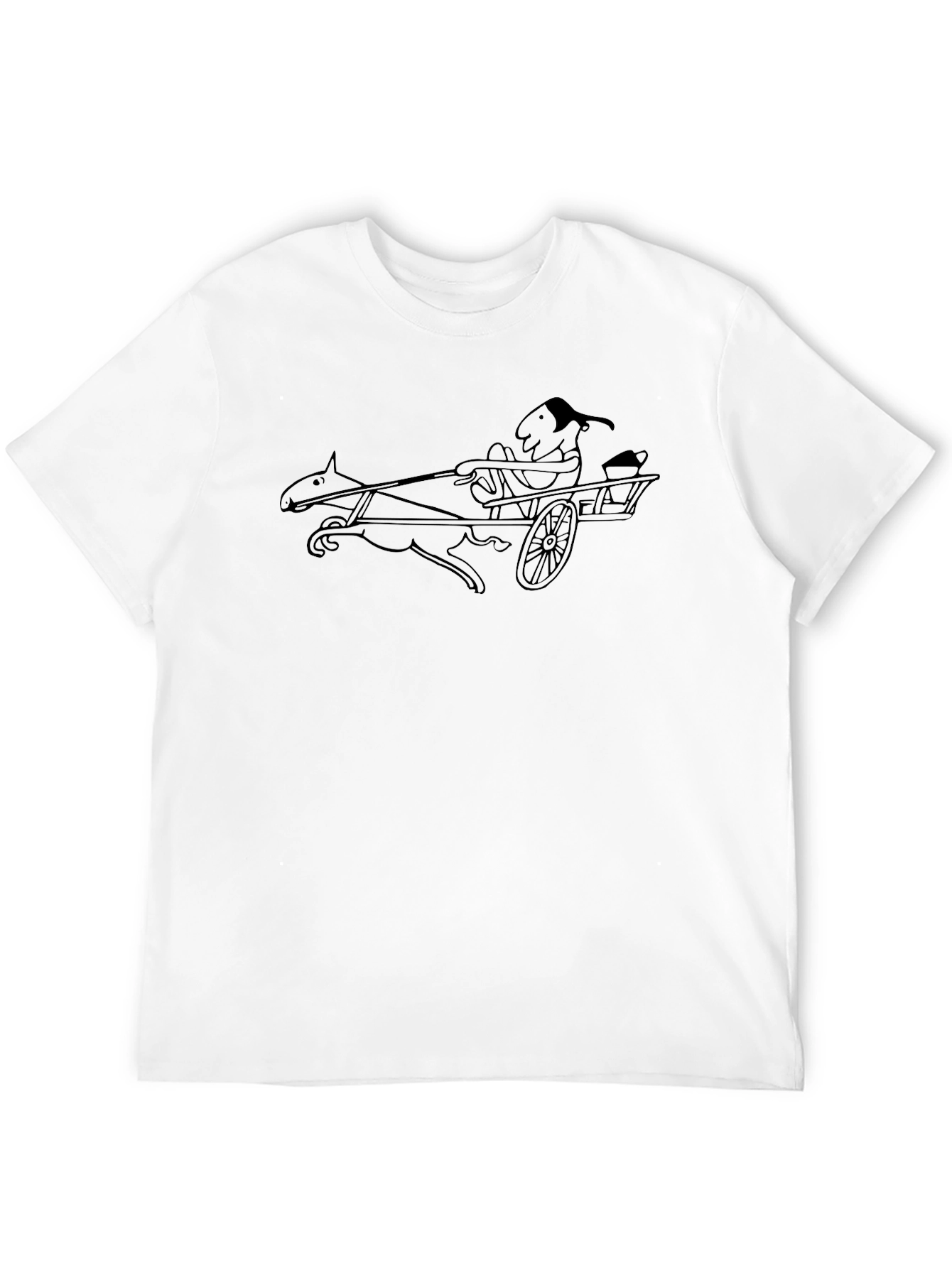 Horse-Drawn Cart Graphic T-Shirt