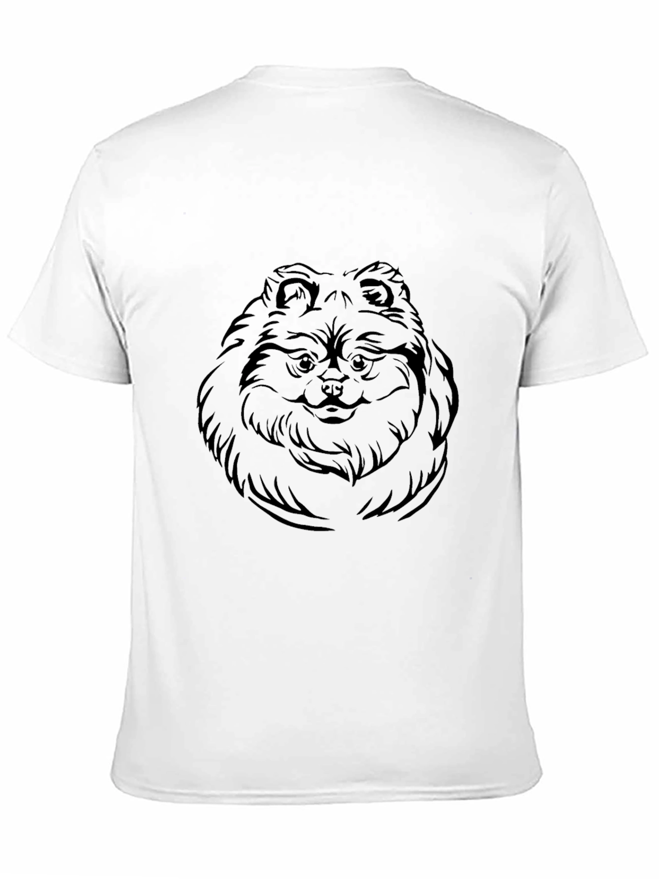 Pomeranian Dog Graphic Black T-Shirt