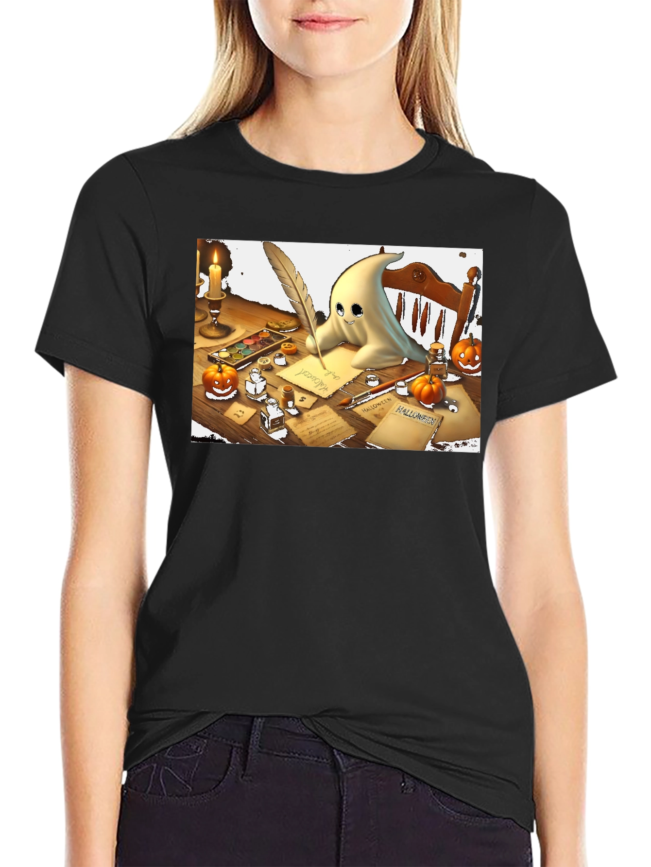 Ghost Writer Halloween T-Shirt