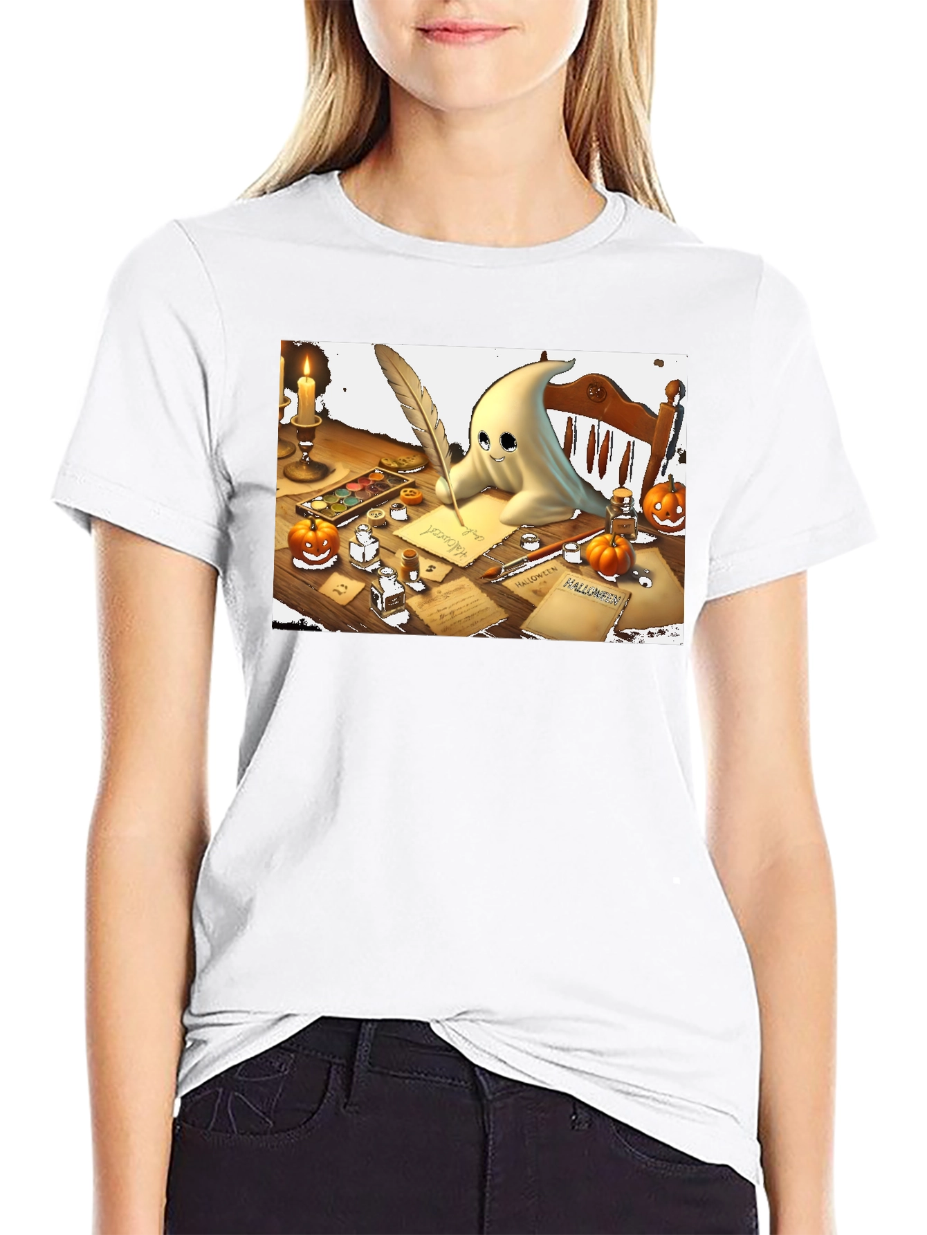 Ghost Writer Halloween T-Shirt