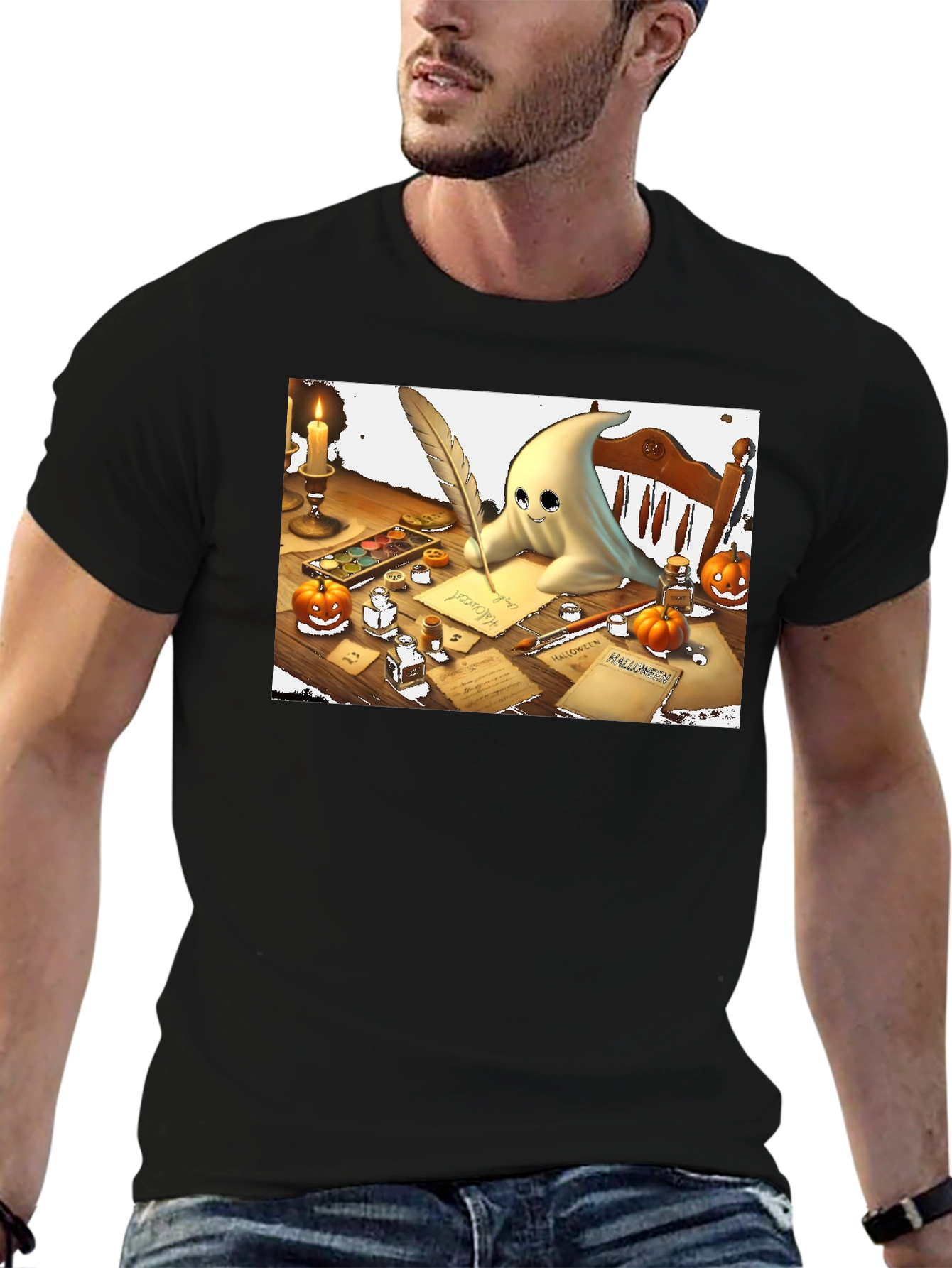 Ghost Writer Halloween T-Shirt