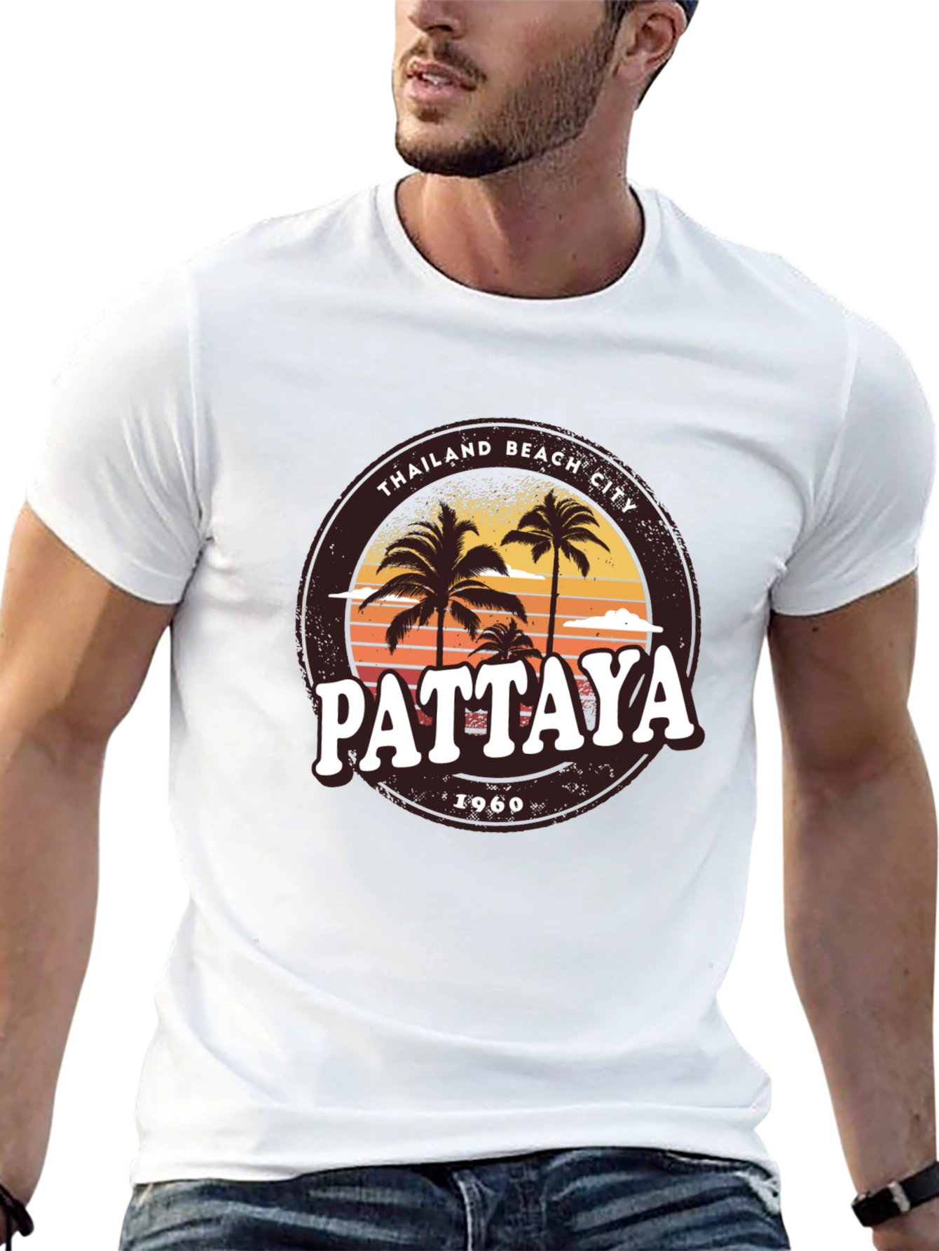 Pattaya Thailand Beach City Graphic Tee