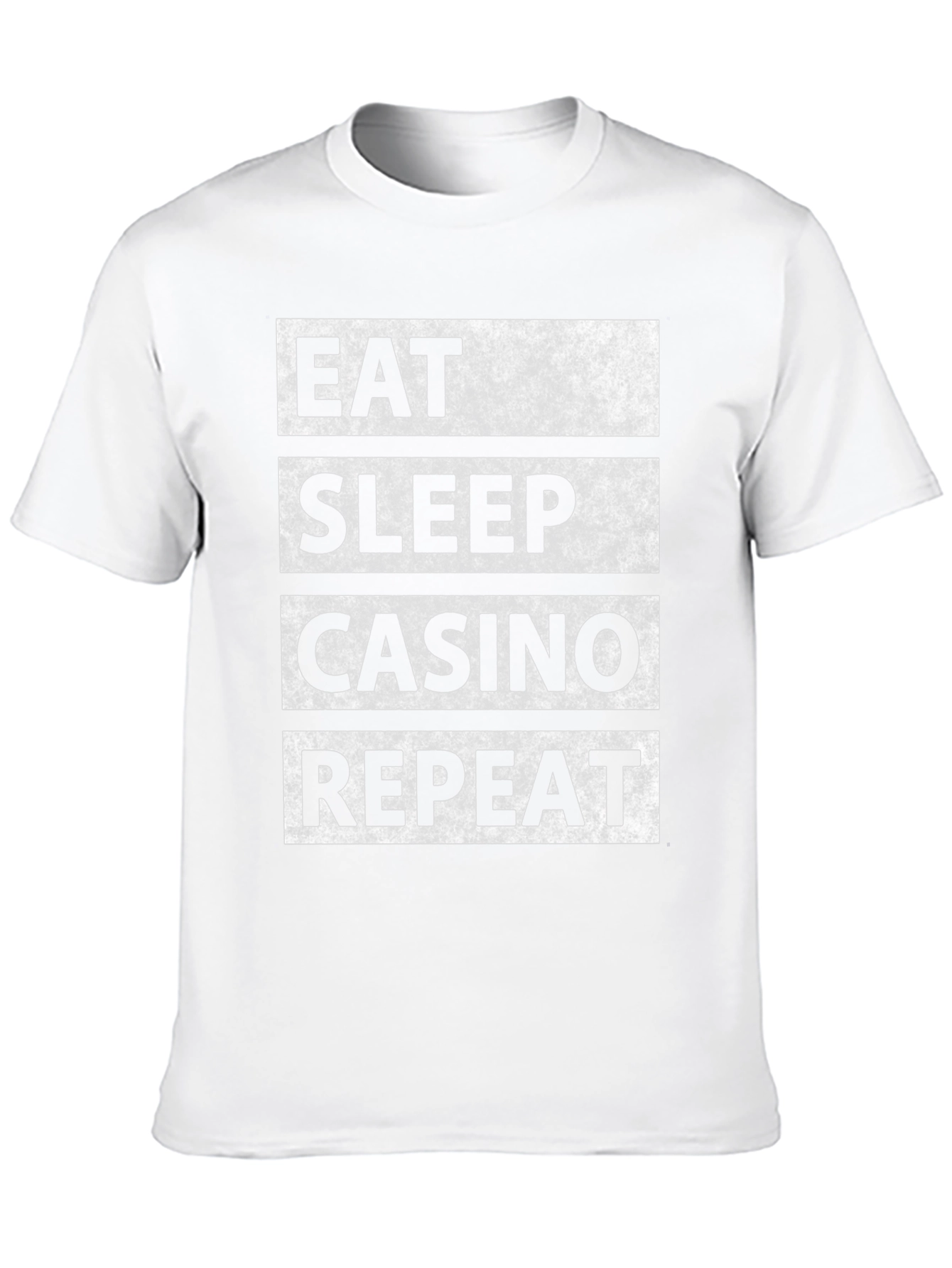 Eat Sleep Casino Repeat Graphic Tee - Black