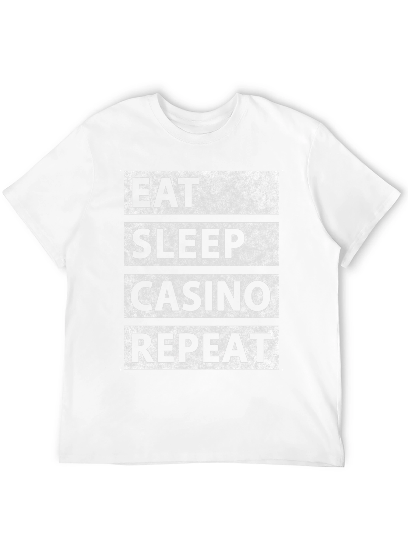 Eat Sleep Casino Repeat Graphic Tee - Black