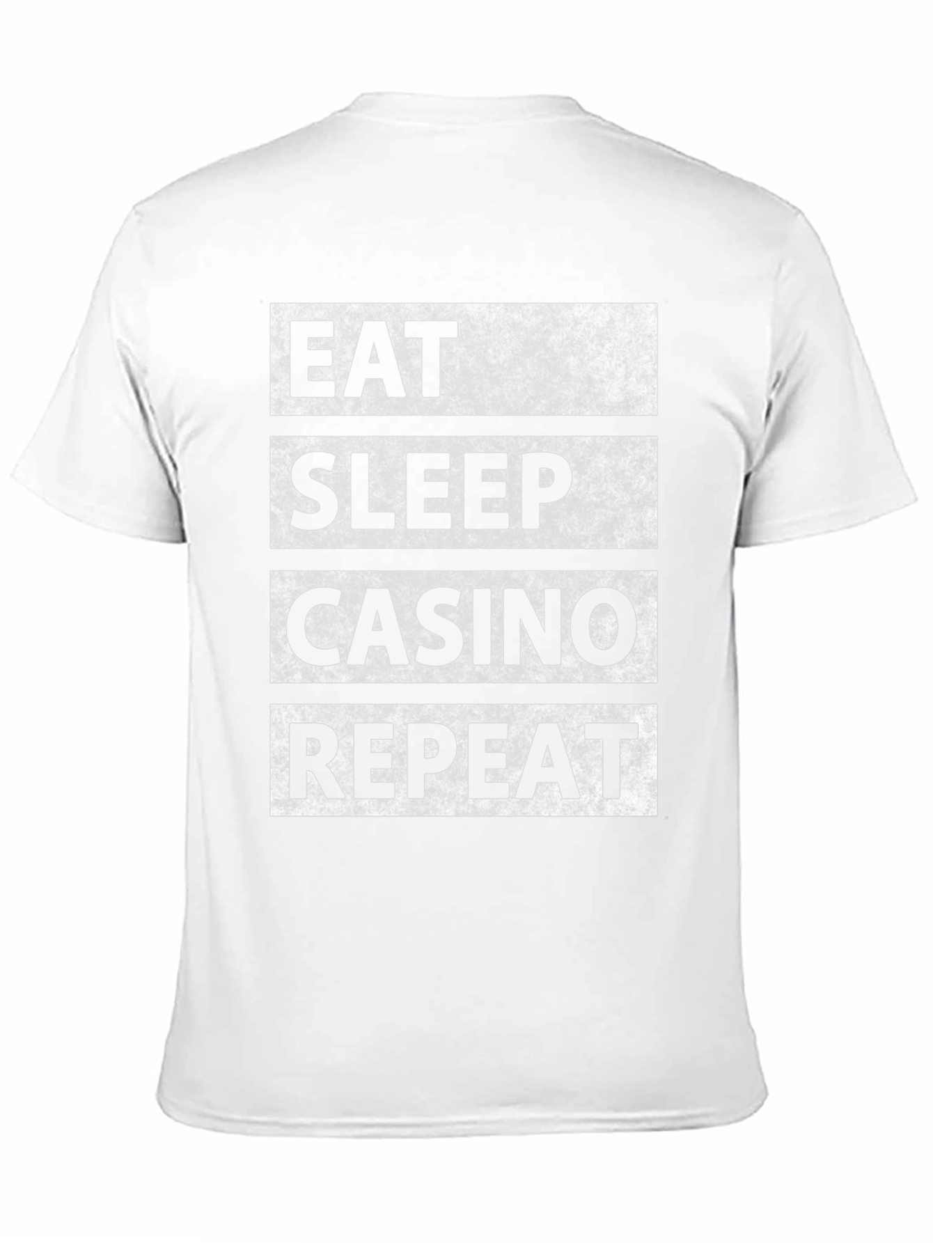 Eat Sleep Casino Repeat Graphic Tee - Black