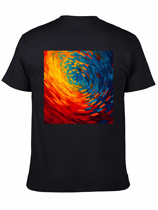 Abstract Swirl Graphic T-Shirt - Modern Art Tee